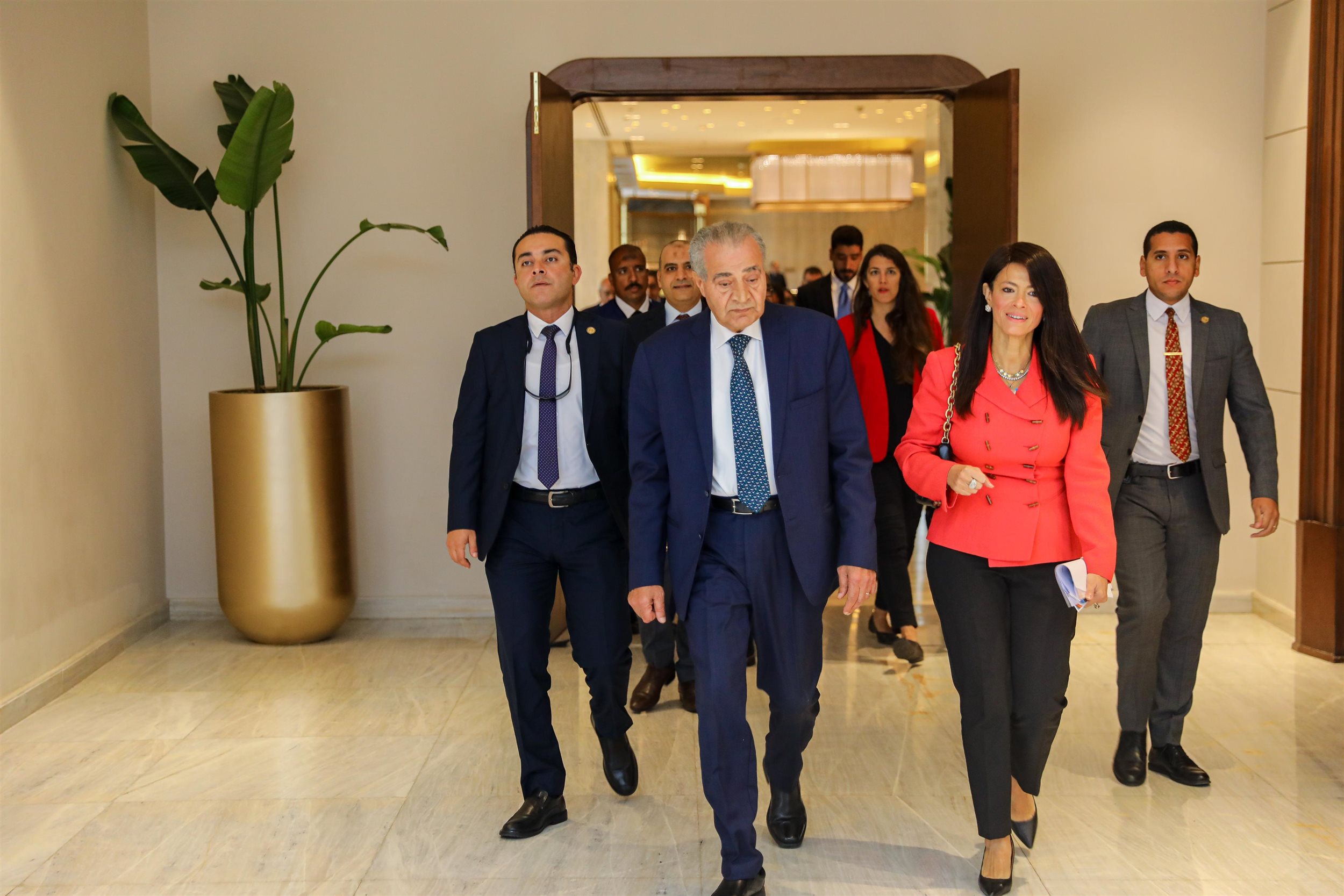 وزيرة التعاون الدولي خلال فعاليات مشروع مراكز الغذاء الخضراء