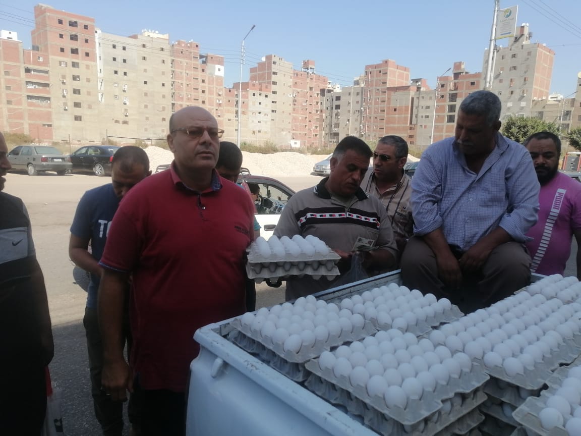 اطلاق 10 منافذ متحركة في 8 محافظات لبيع بيض المائدة