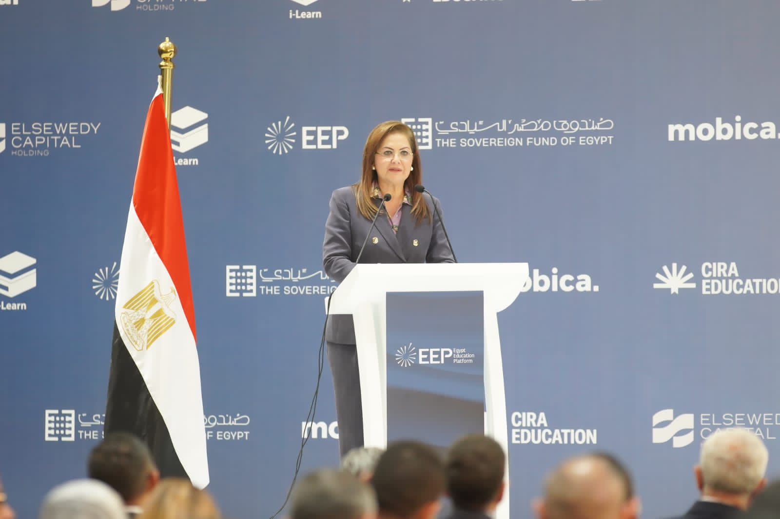 كلمة الدكتورة هالة السعيد خلال افتتاح مجمع مدارس مشروع تطوير أرض القرية الكونية