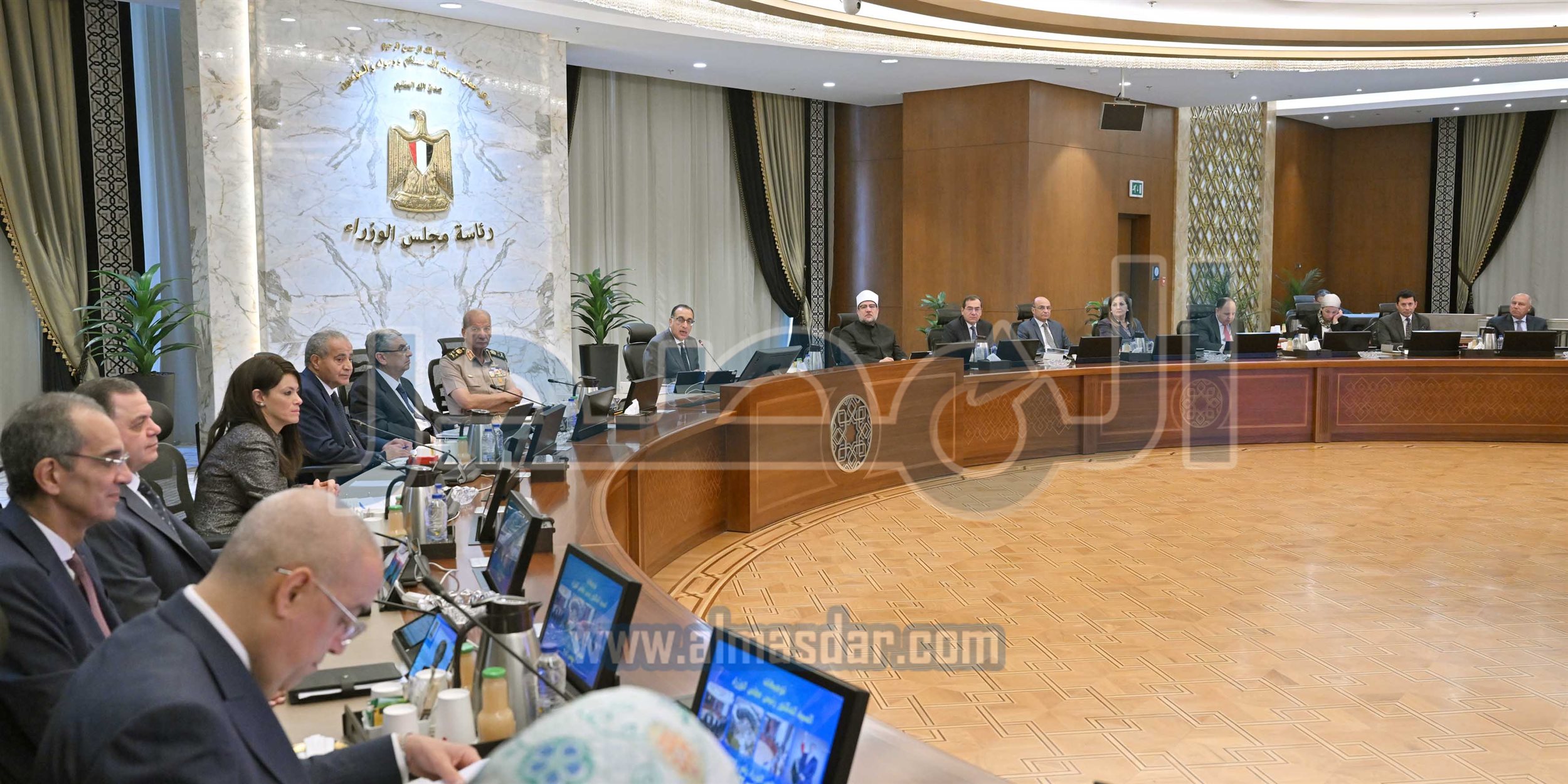 مجلس الوزراء يبدأ اجتماعه الأسبوعي بالعاصمة الإدارية