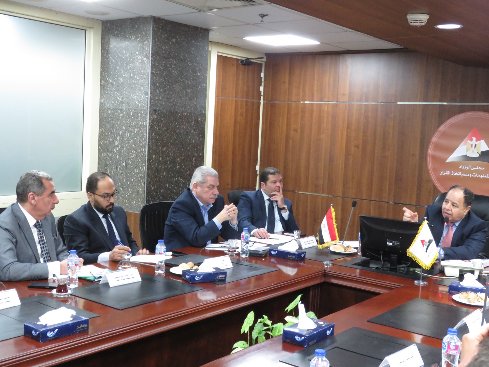 وزير المالية فى اجتماع مع ممثلي المحاسبين والمراجعين
