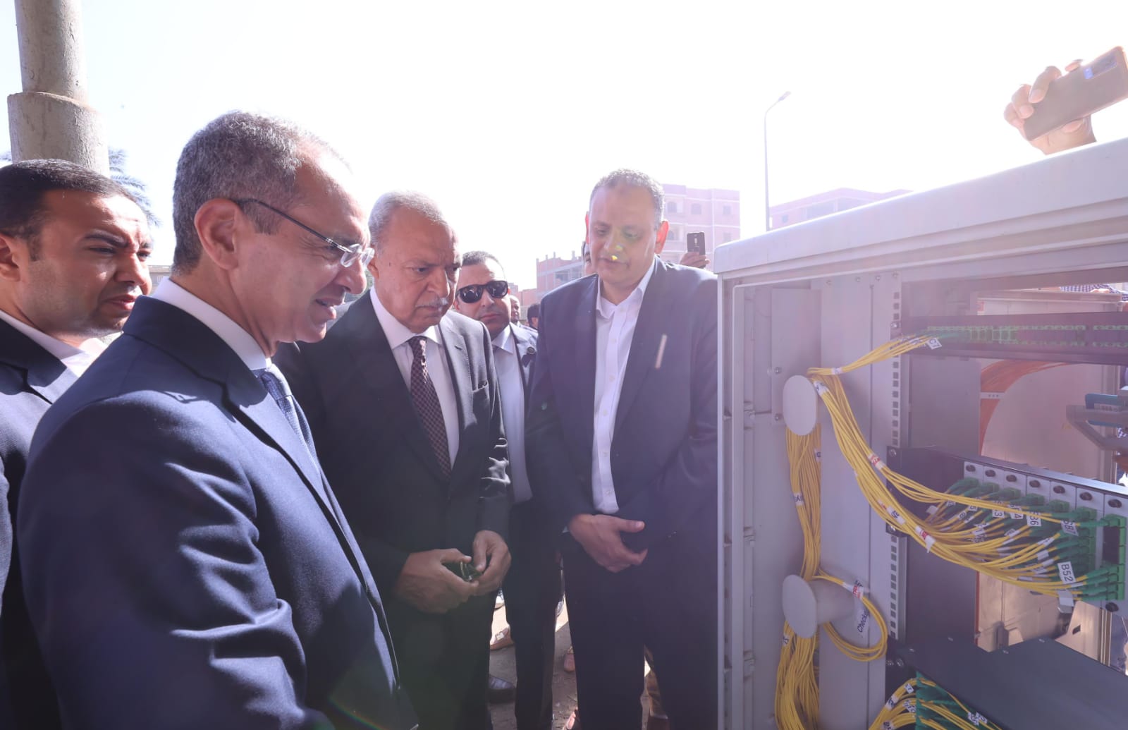 جولة لافتتاح وتفقد عدد من مشروعات وزارة الاتصالات بالقليوبية