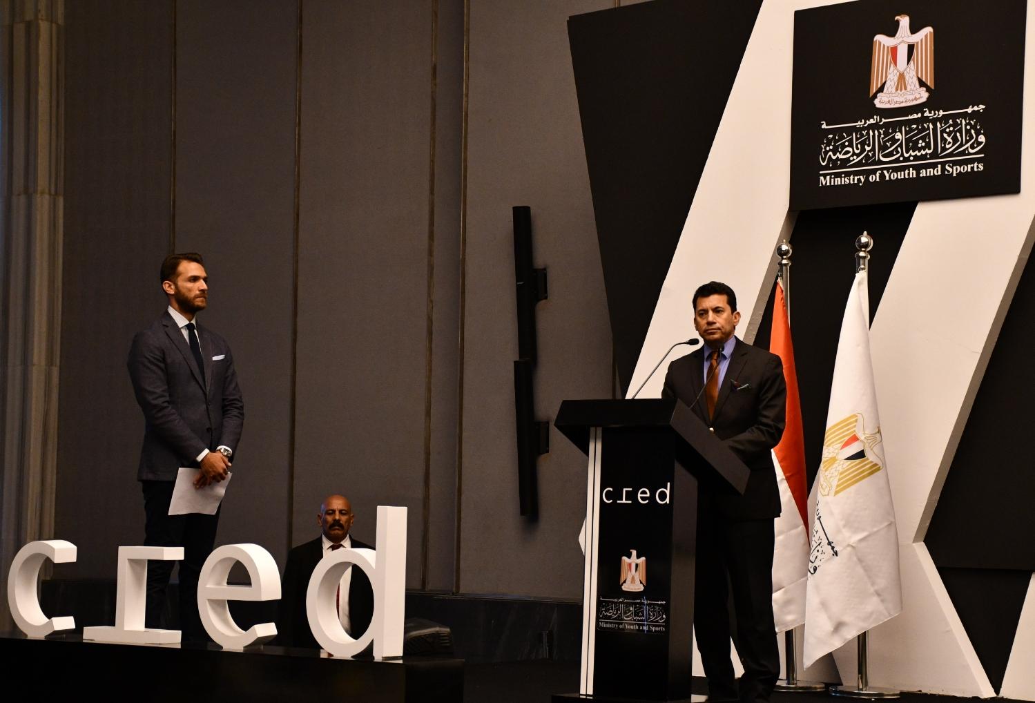 وزير الرياضة يشهد توقيع بروتوكول تعاون مع كريد العقارية