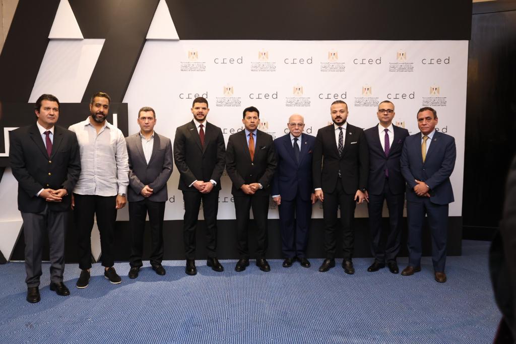 وزير الرياضة يشهد توقيع بروتوكول تعاون مع كريد العقارية