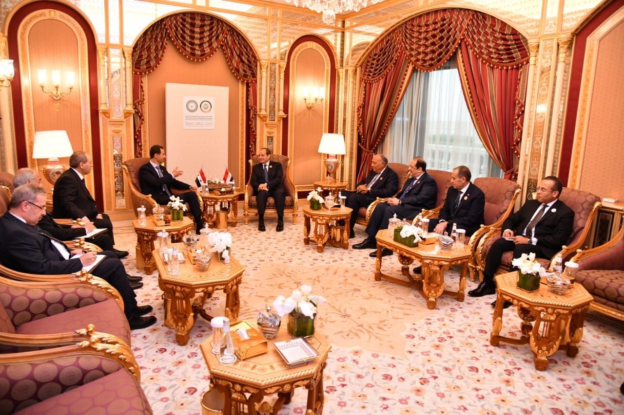 الرئيس عبد الفتاح السيسي يلتقى بشار الأسد الرئيس السوري