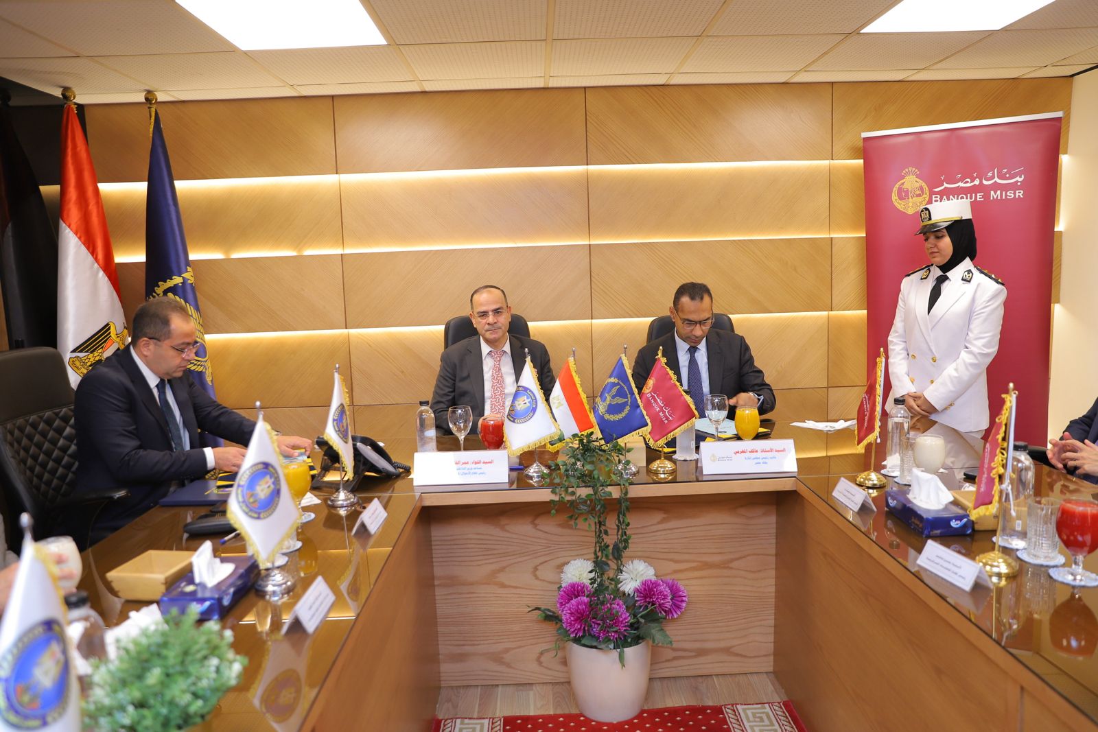 بروتوكول تعاون مع بنك مصر وقطاع الأحوال المدنية بالعباسية