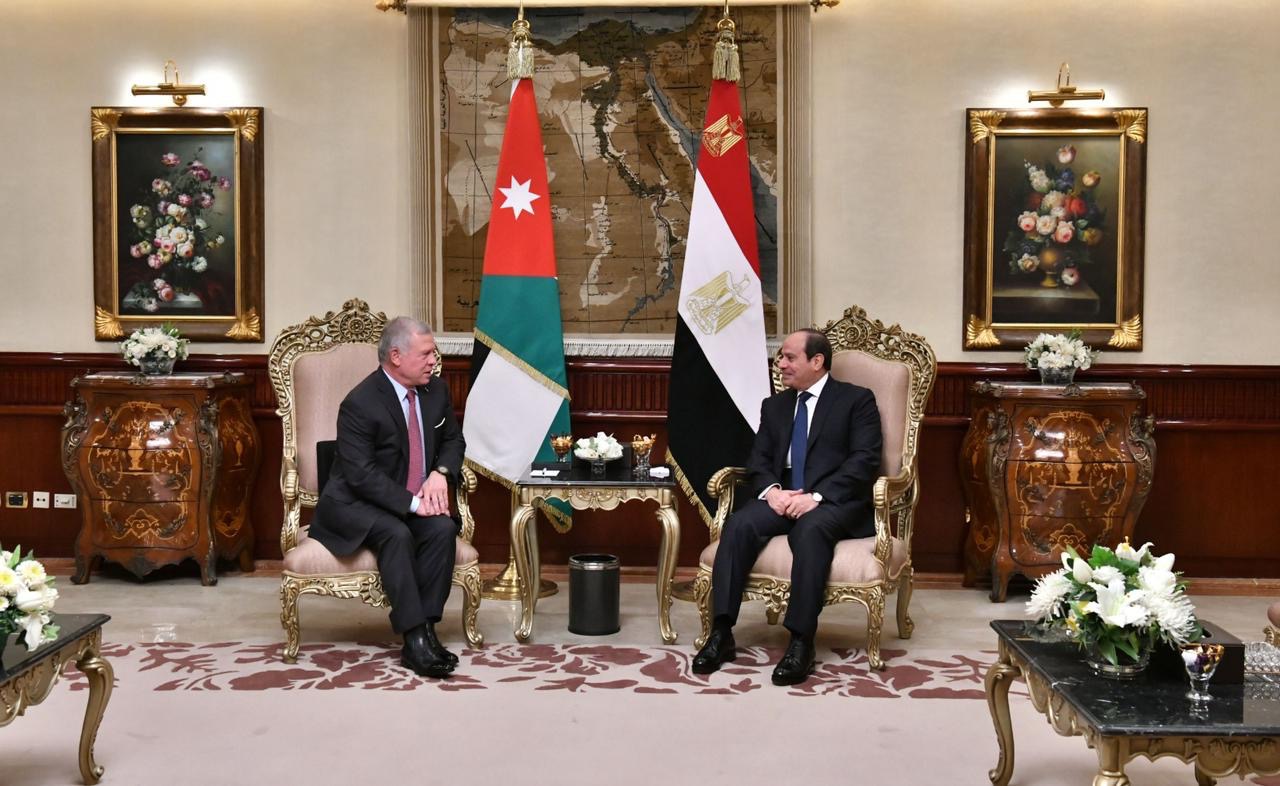 الرئيس السيسي يستقبل الملك عبد الله الثاني بن الحسين