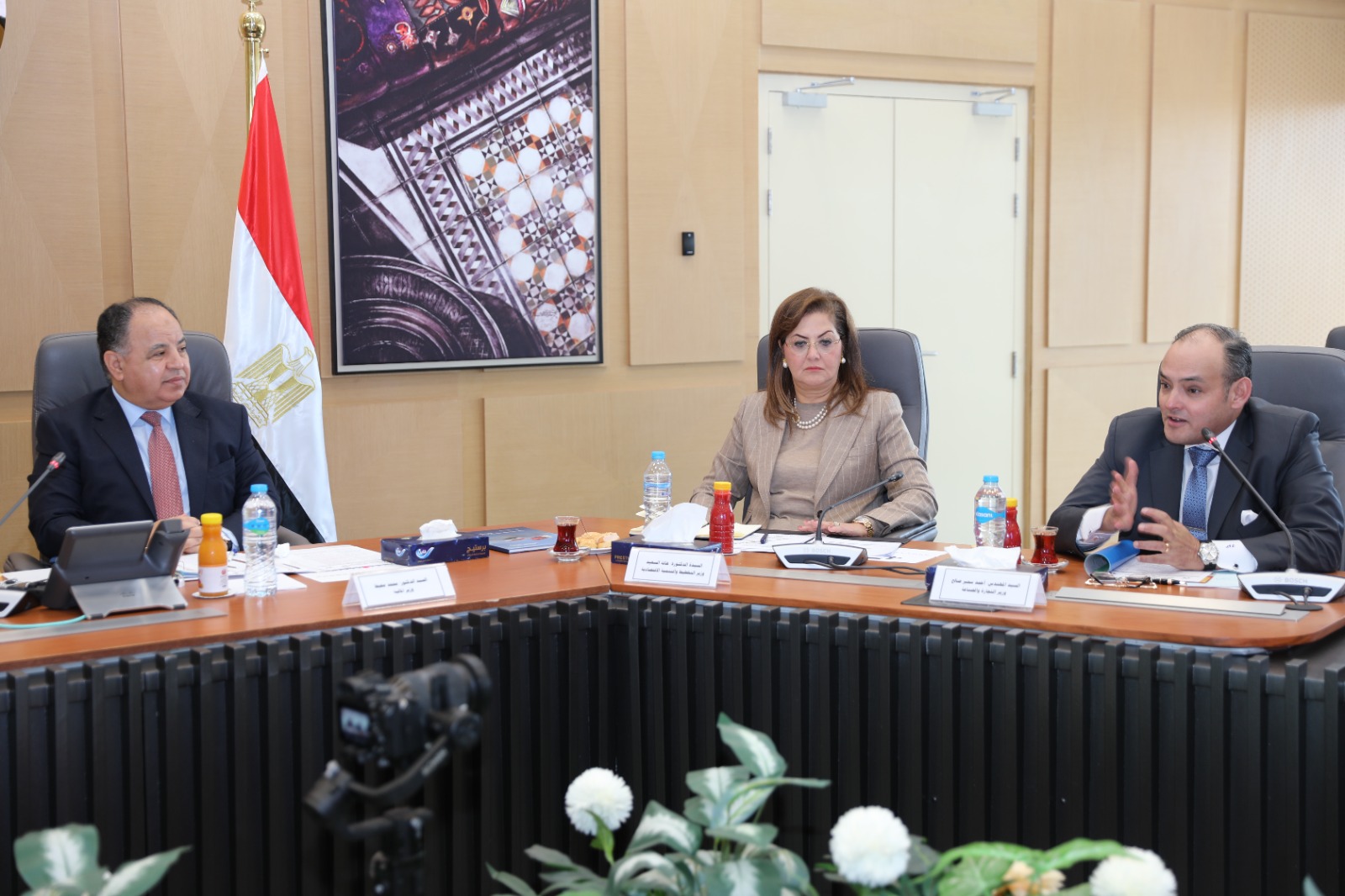 وزيرا المالية المصري ونظيره من مملكة البحرين
