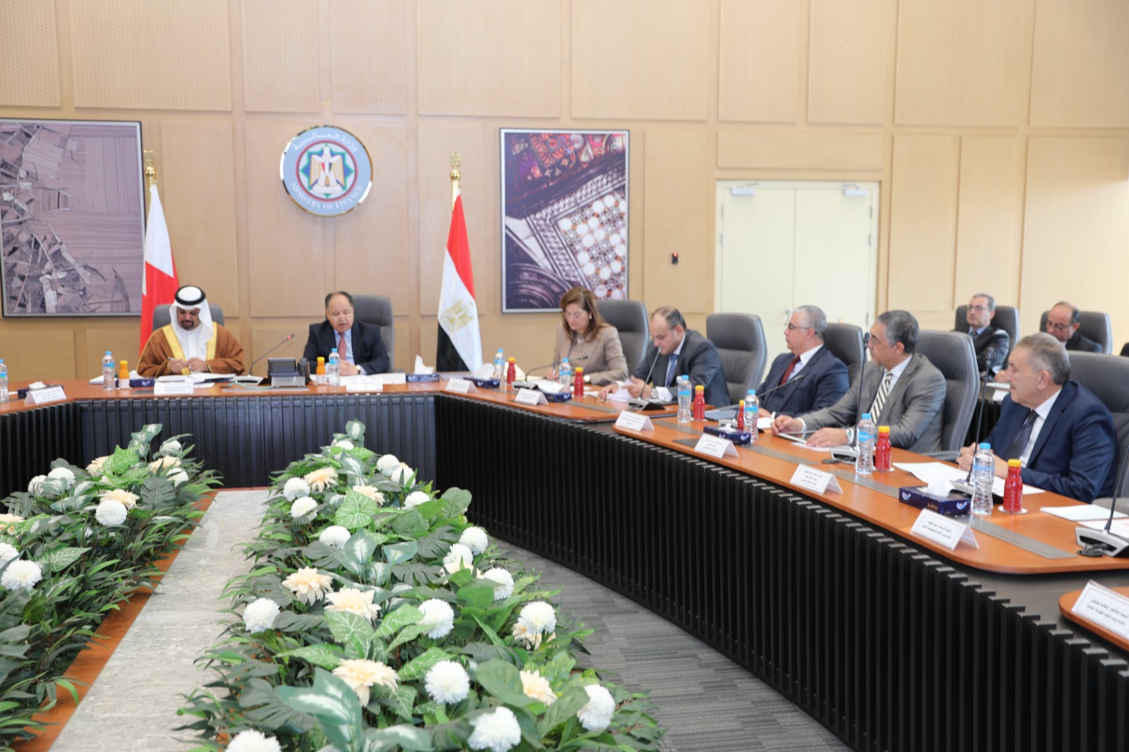 وزيرا المالية المصري ونظيره من مملكة البحرين
