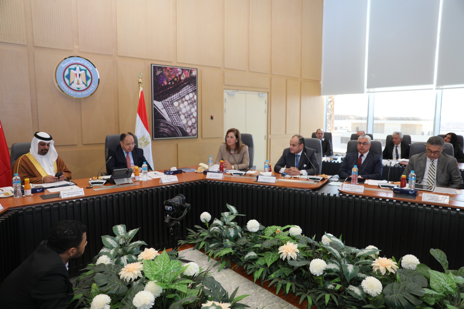 وزيرا المالية المصري ونظيره من مملكة البحرين