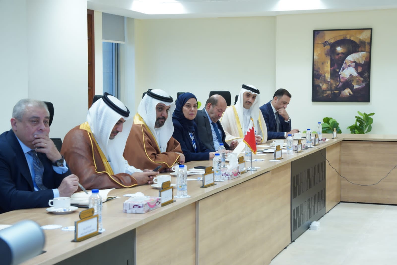 لقاء وزيرة التخطيط مع وفد وزاري بحريني رفيع المستوى