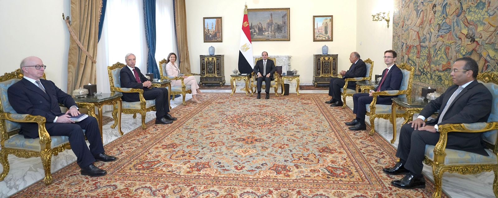 لقاء الرئيس السيسي مع الجانبين السلوفيني والبرتغالي