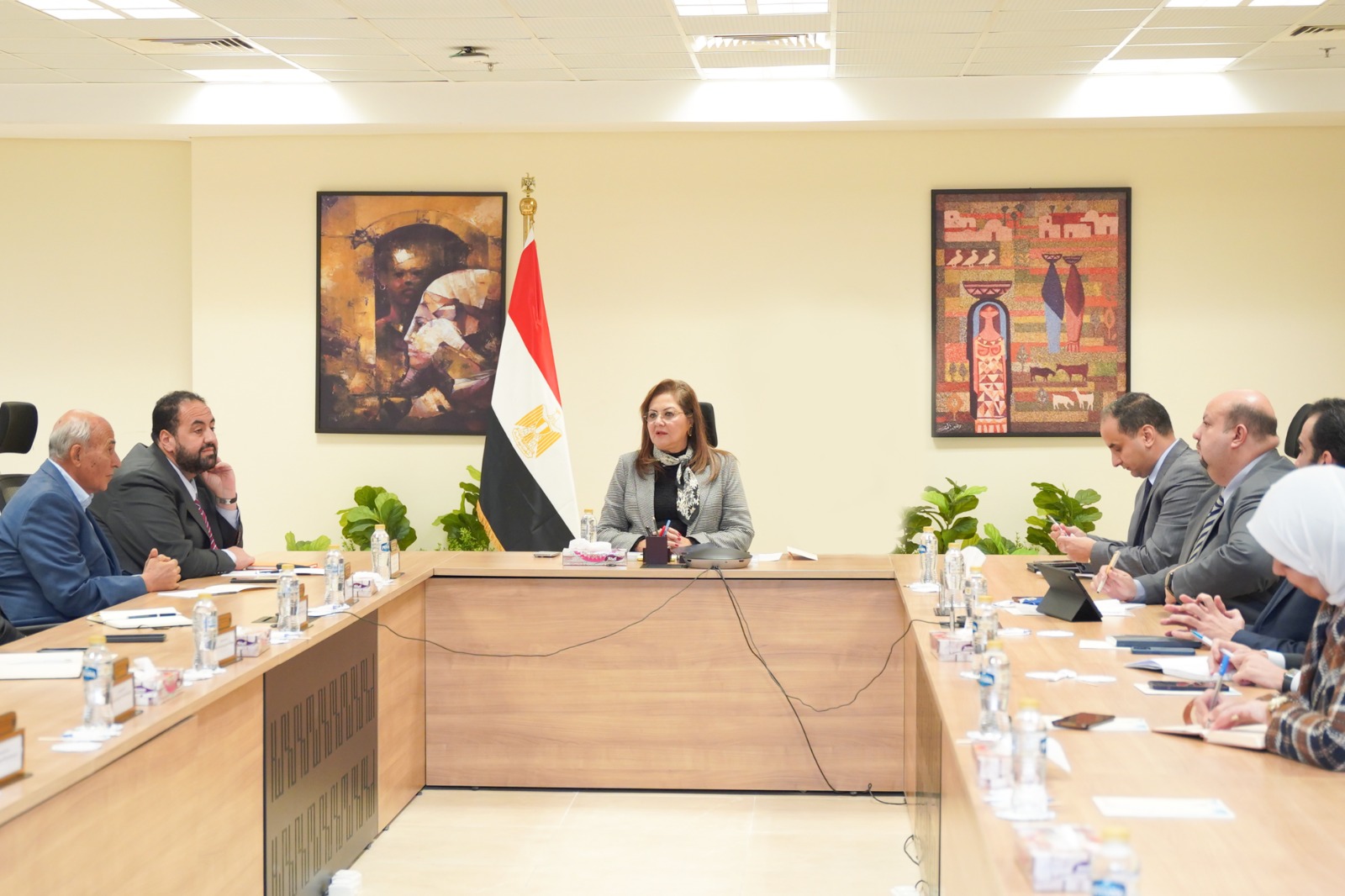 وزيرة التخطيط ورئيس مجلس إدارة الصندوق السيادي