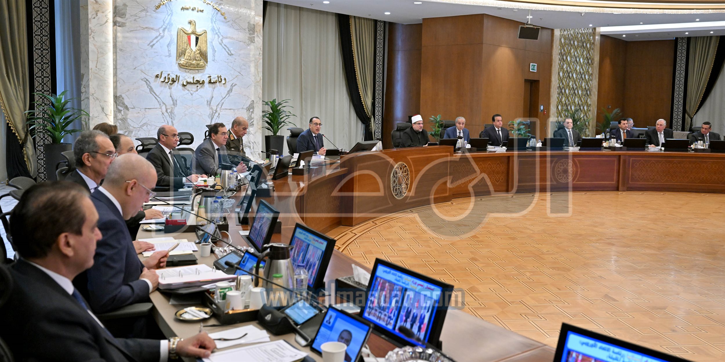مجلس الوزراء يبدأ اجتماعه الأسبوعي بالعاصمة الإدارية