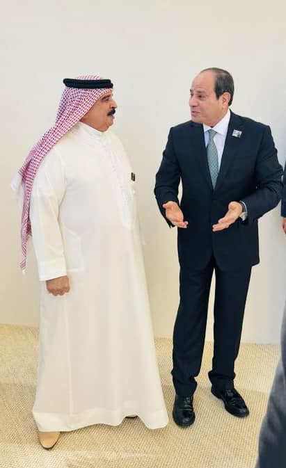 الرئيس السيسي والملك حمد بن عيسى آل خليفة ملك البحرين