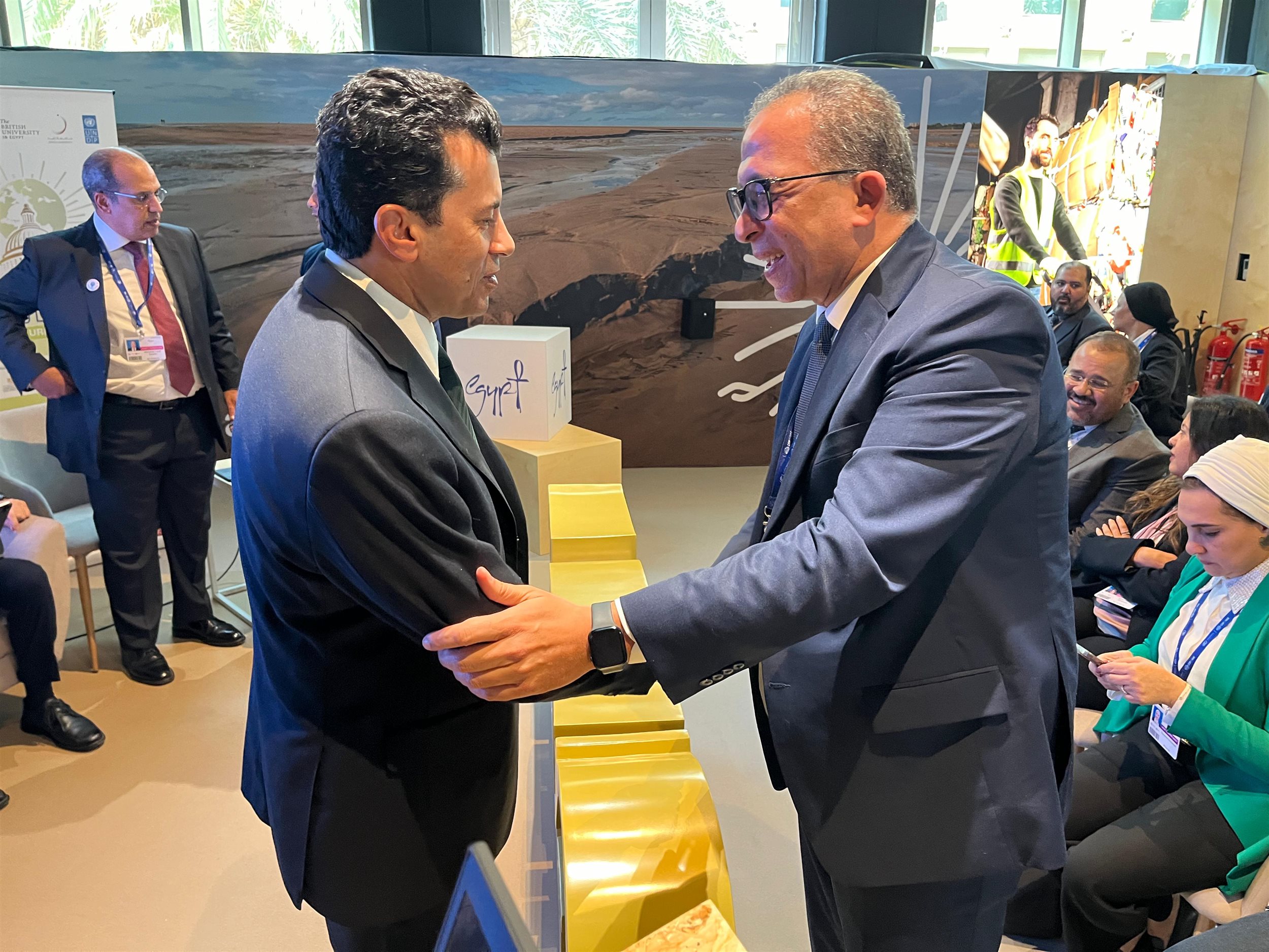 وزير الشباب والرياضة يشارك بمؤتمر المناخ COP28