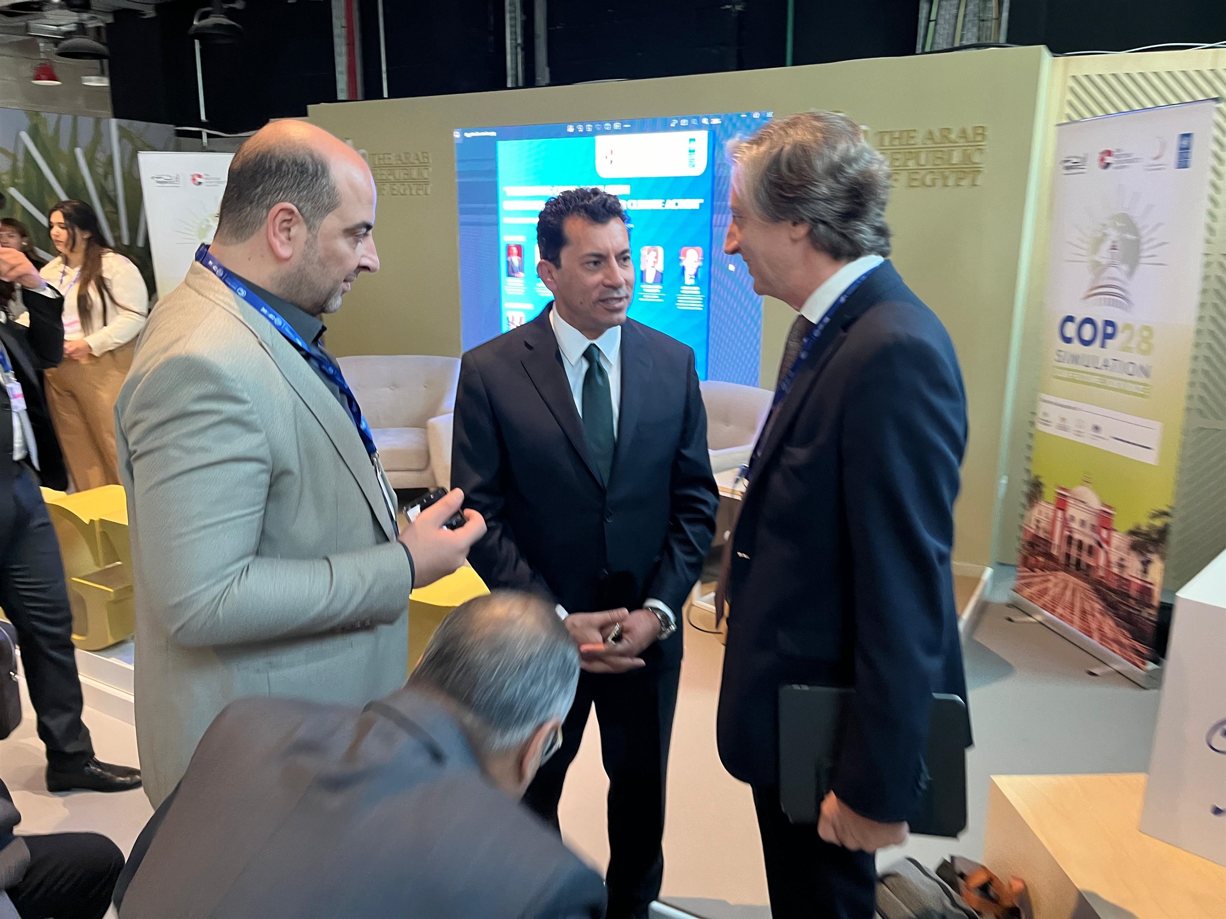 وزير الشباب والرياضة يشارك بمؤتمر المناخ COP28