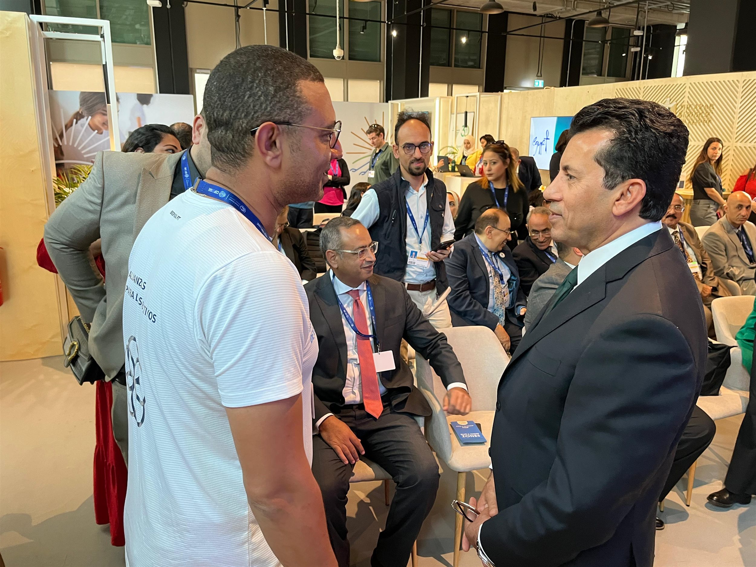 وزير الشباب والرياضة يشارك بمؤتمر المناخ COP28