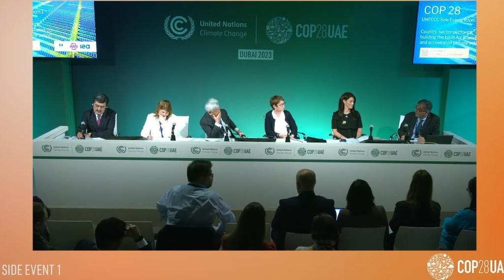 وزيرة التعاون الدولي خلال جلسة نقاشية ضمن فعاليات مؤتمر المناخ COP28