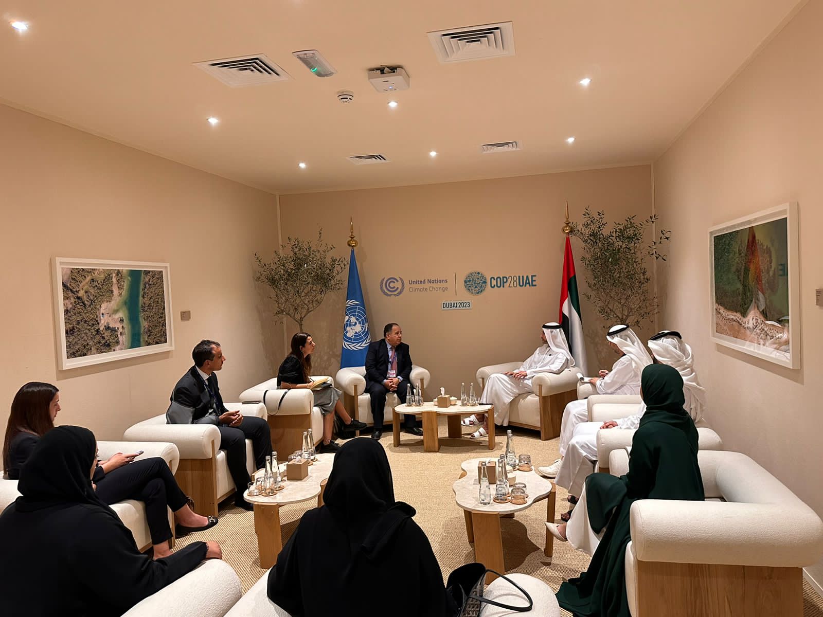 معيط في اجتماعه مع وزير الدولة للشئون المالية بدولة الإمارات