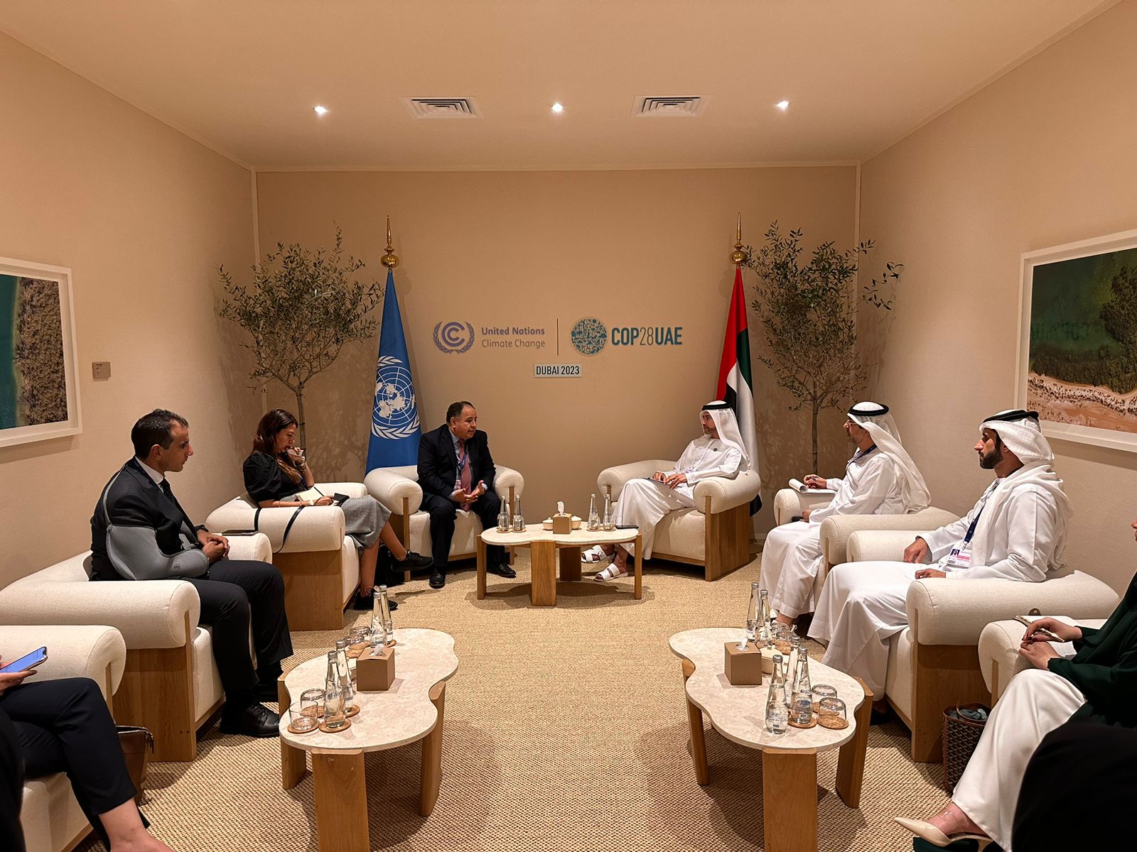 معيط في اجتماعه مع وزير الدولة للشئون المالية بدولة الإمارات