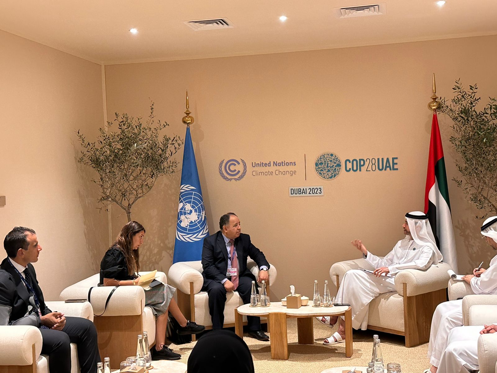 معيط في اجتماعه مع وزير الدولة للشئون المالية بدولة الإمارات