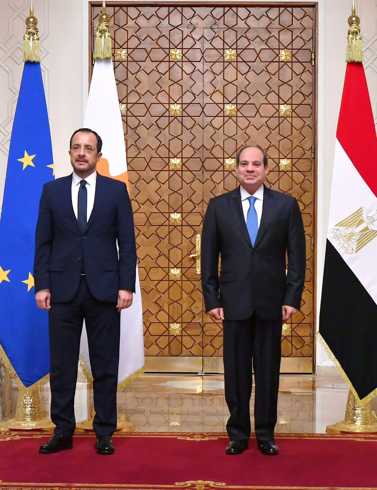الرئيس السيسي يلتقى نيكوس خريستودوليدس رئيس قبرص