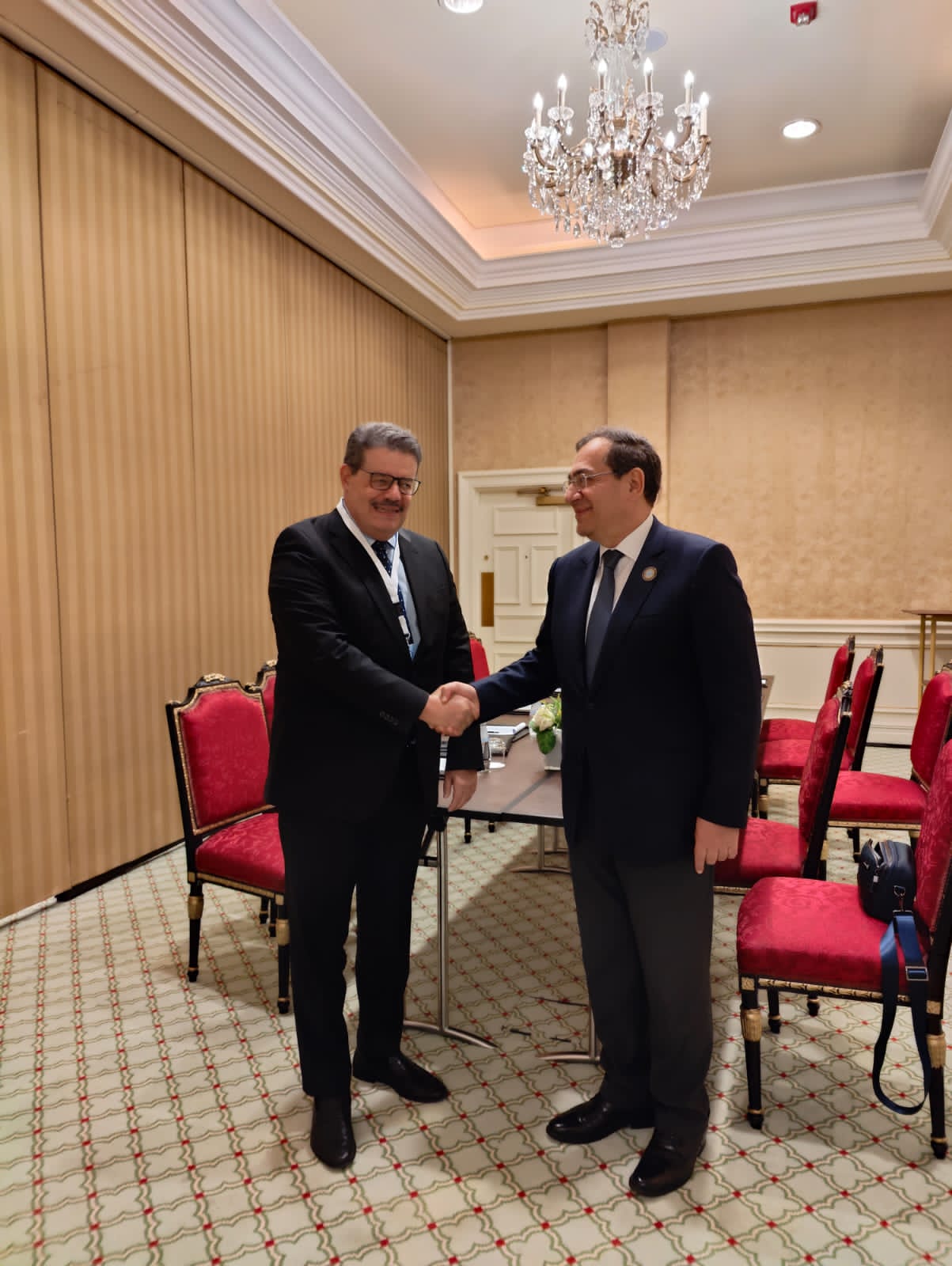 وزير البترول مع الأمين العام لمنظمة الدول المصدرة للغاز