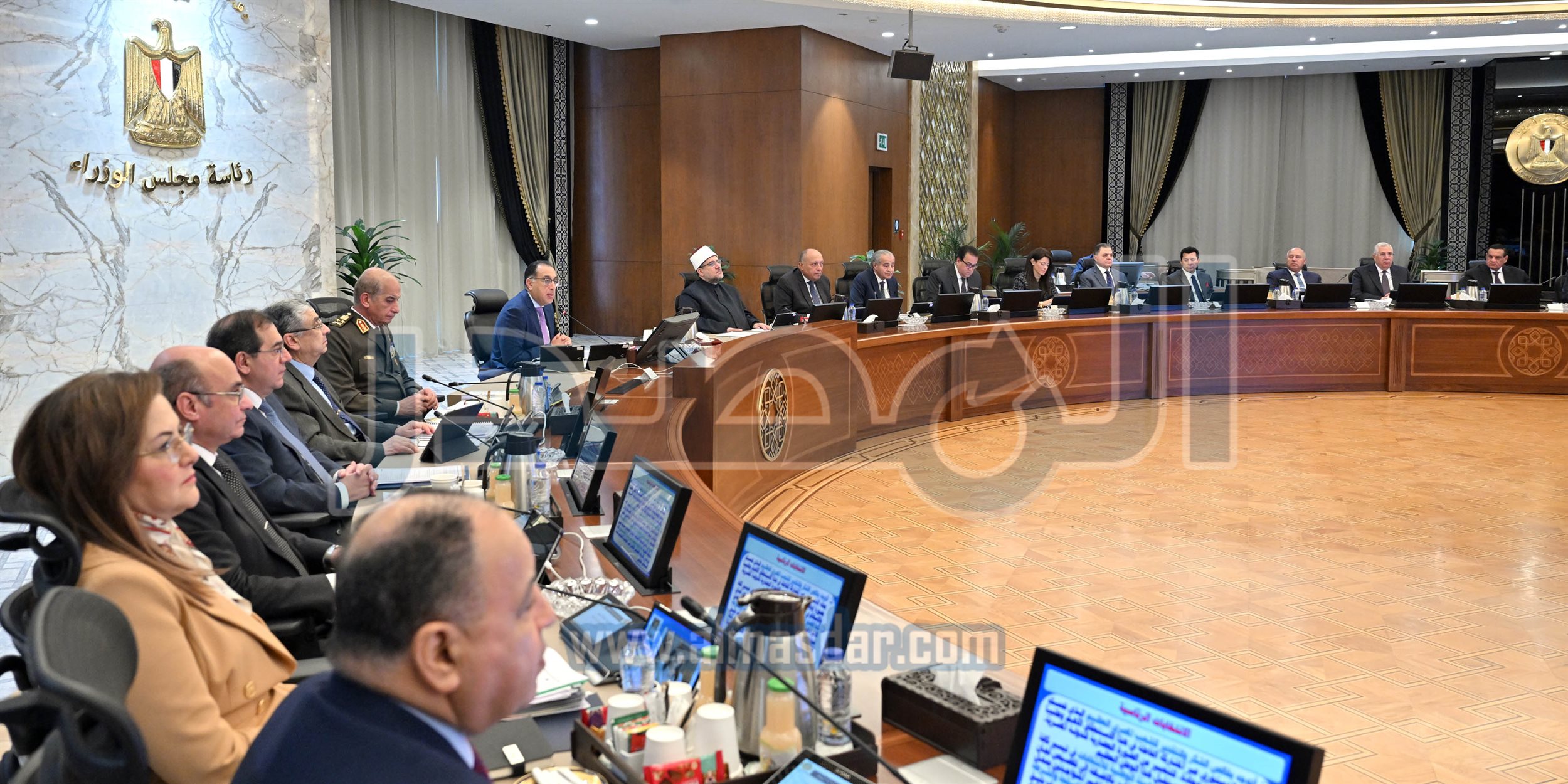 مجلس الوزراء يبدأ اجتماعه الأسبوعي بالعاصمة الإدارية