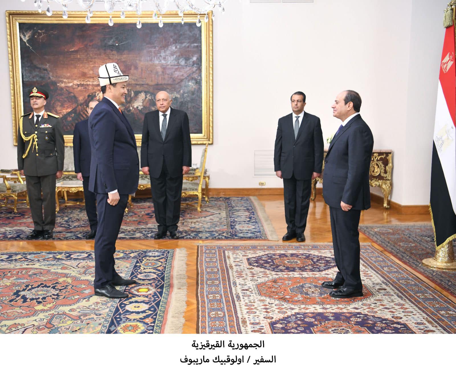 الرئيس السيسي يتسلم أوراق اعتماد 20 سفيرًا جديدًا