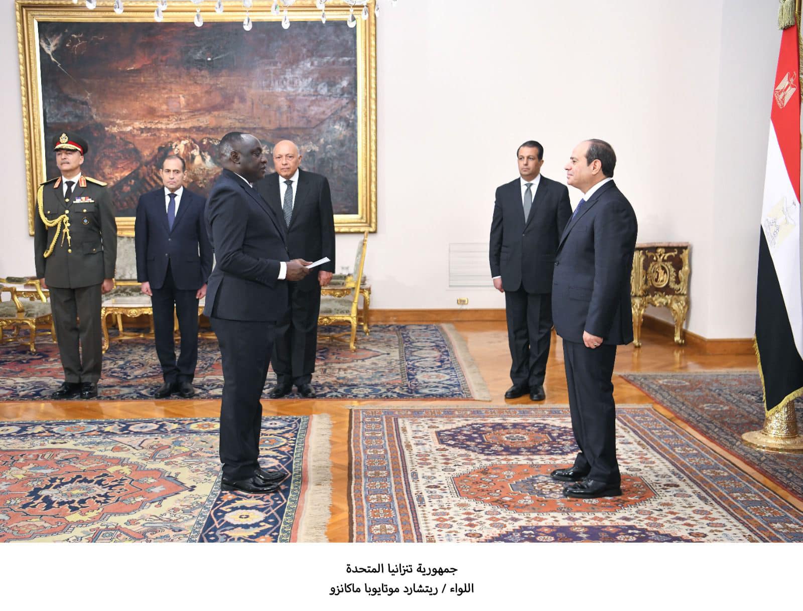 الرئيس السيسي يتسلم أوراق اعتماد 20 سفيرًا جديدًا