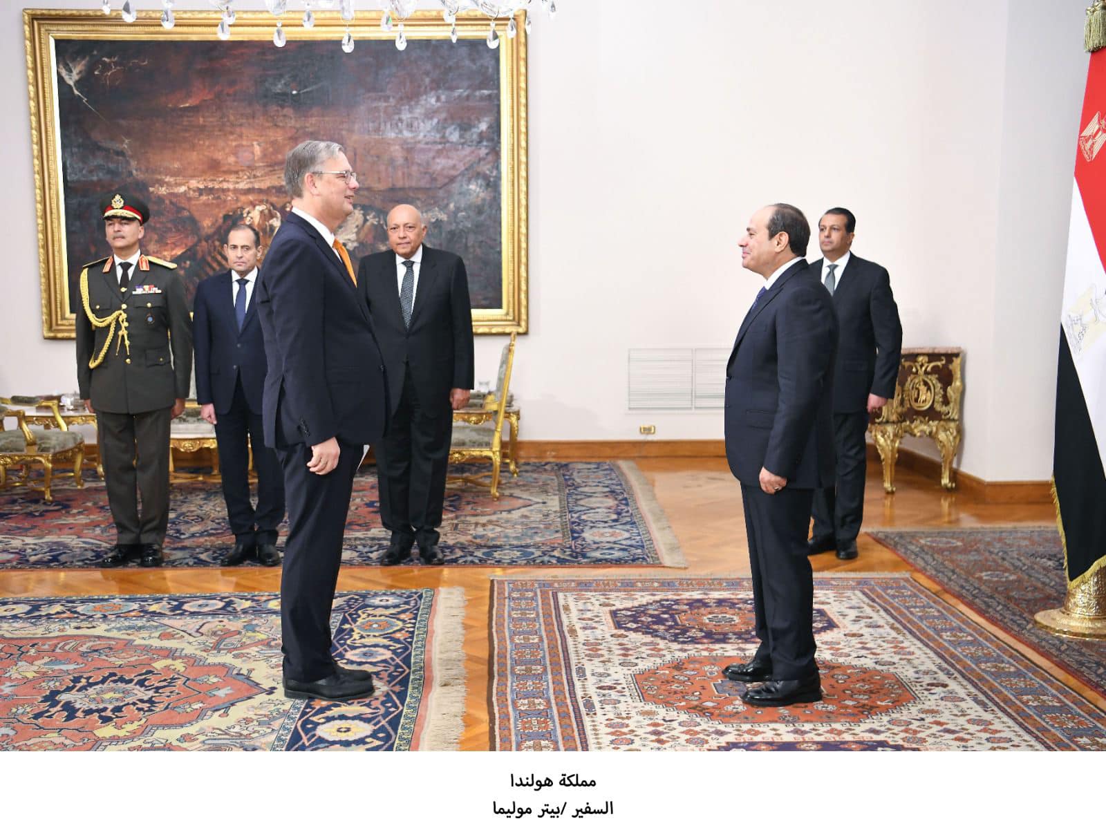 الرئيس السيسي يتسلم أوراق اعتماد 20 سفيرًا جديدًا