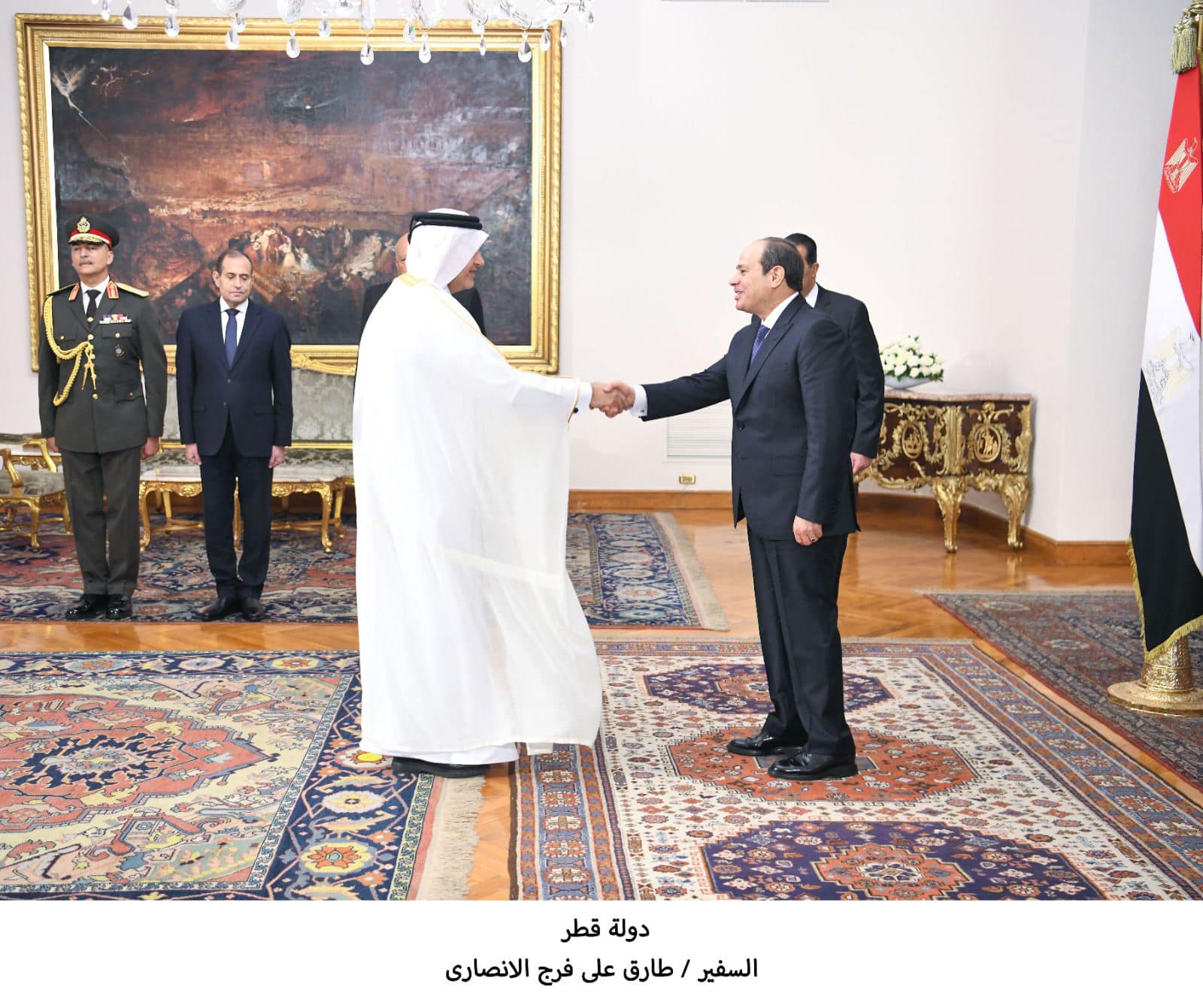 الرئيس السيسي يتسلم أوراق اعتماد 20 سفيرًا جديدًا