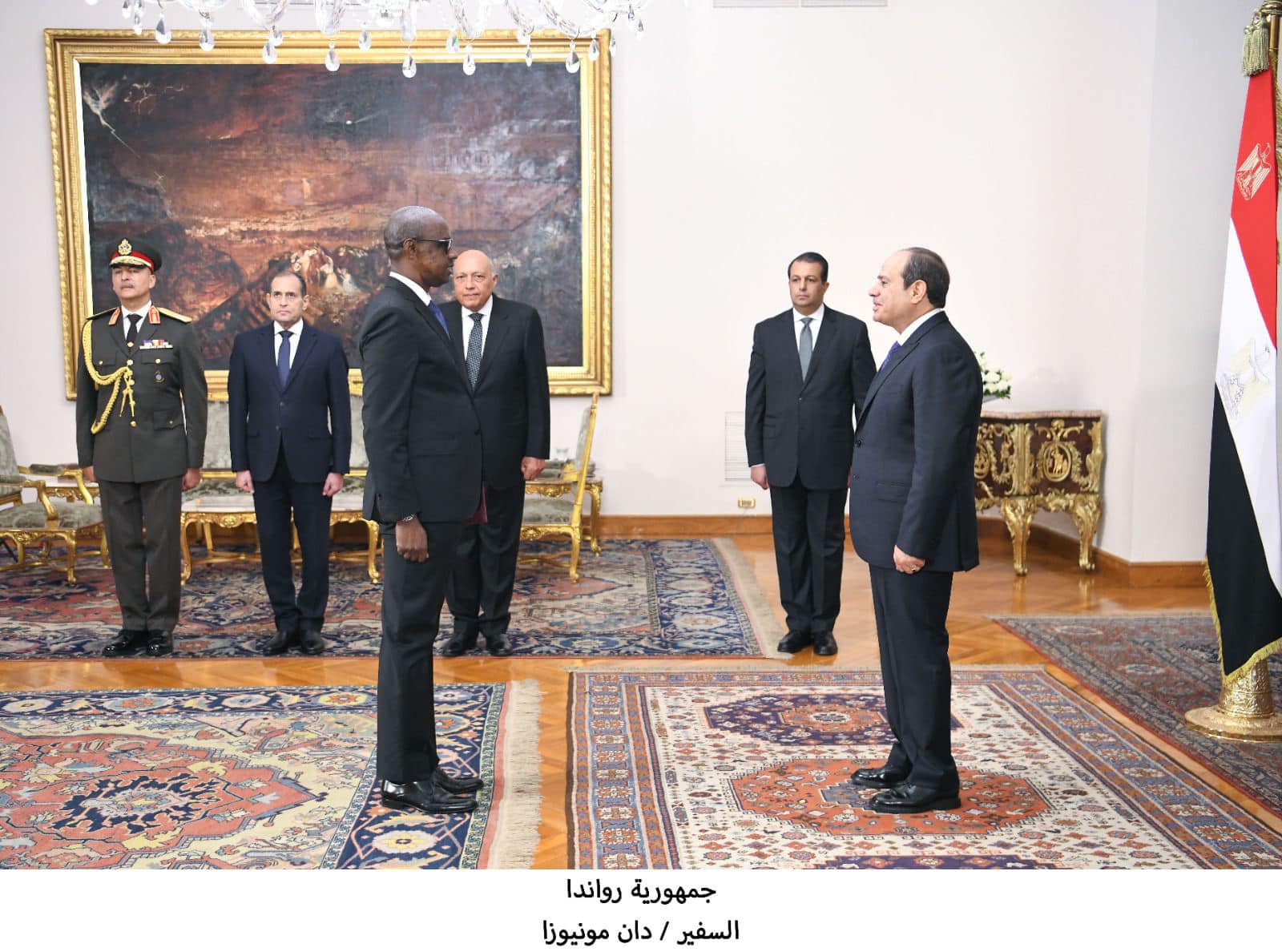 الرئيس السيسي يتسلم أوراق اعتماد 20 سفيرًا جديدًا