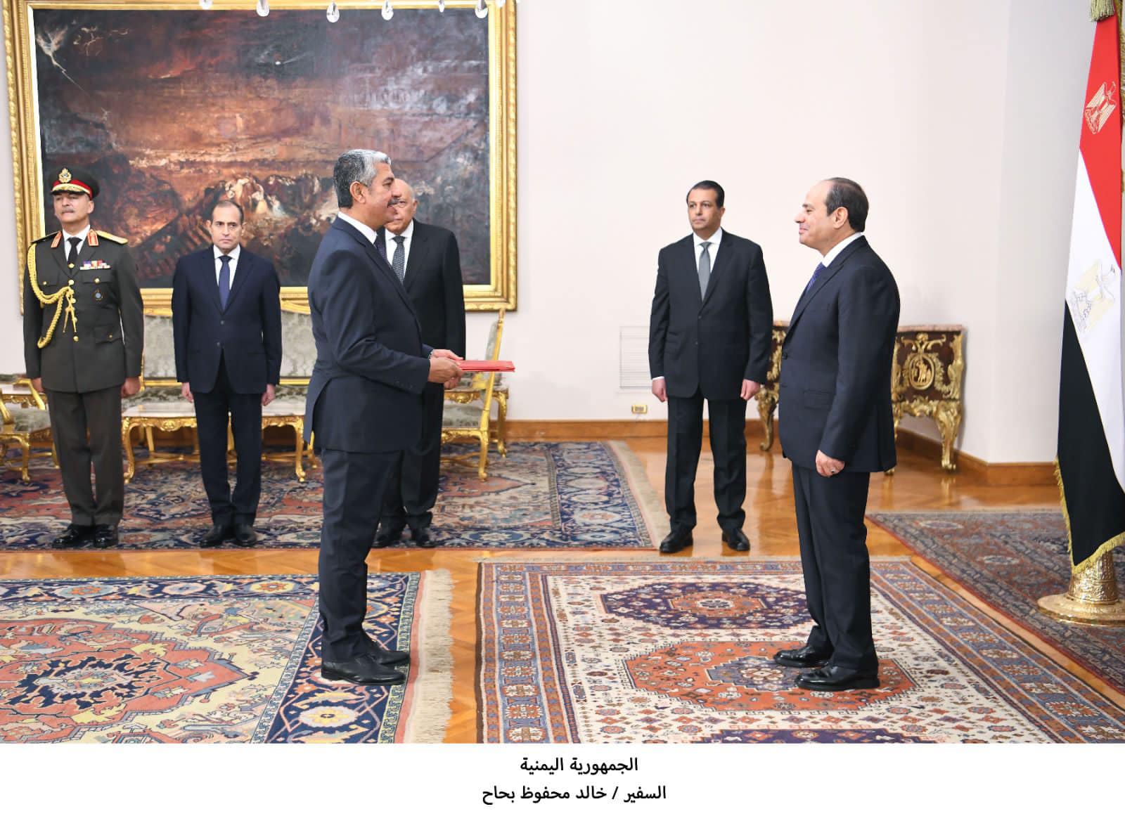 الرئيس السيسي يتسلم أوراق اعتماد 20 سفيرًا جديدًا