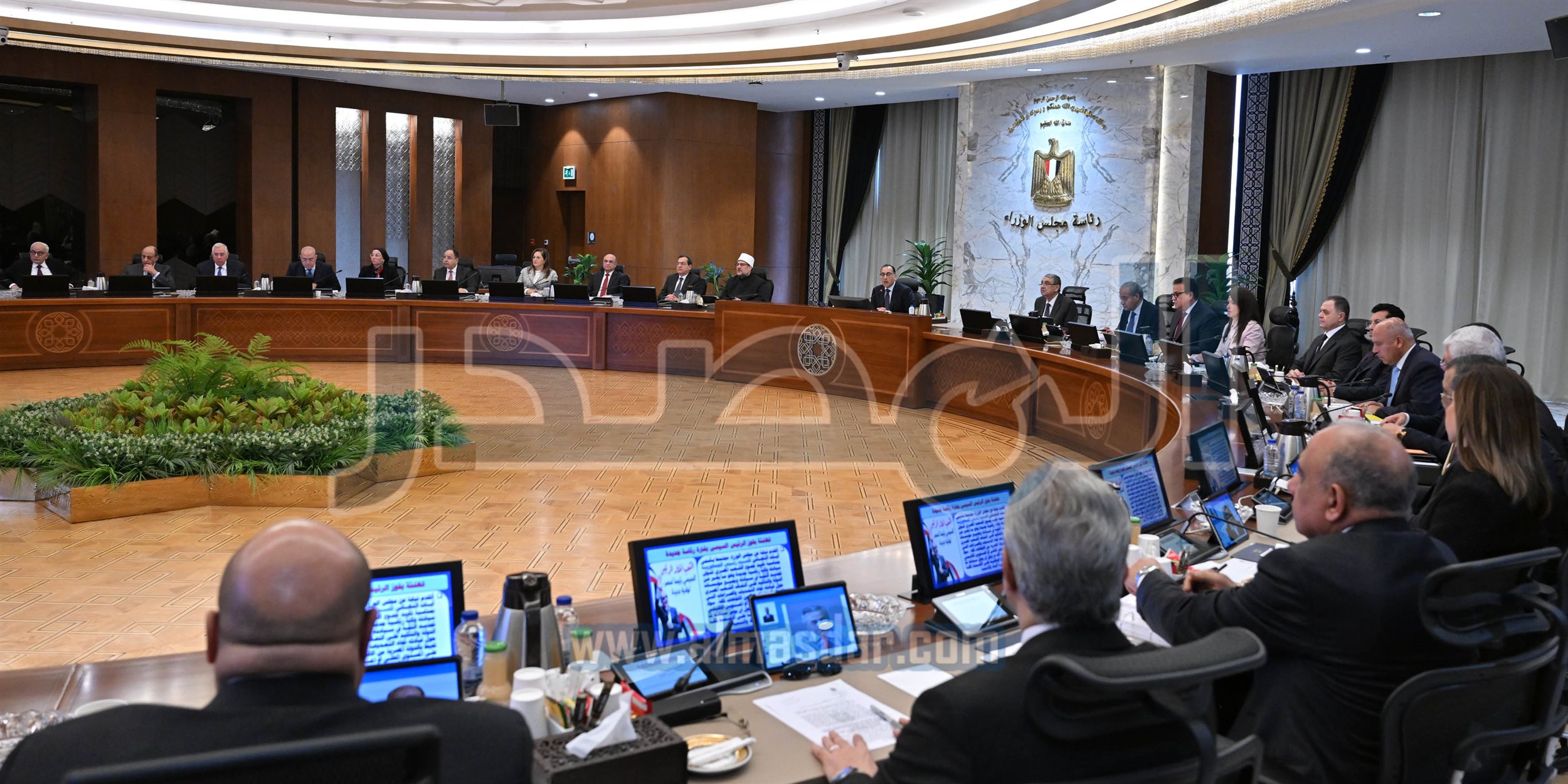 مجلس الوزراء يبدأ اجتماعه الأسبوعي في العاصمة الإدارية