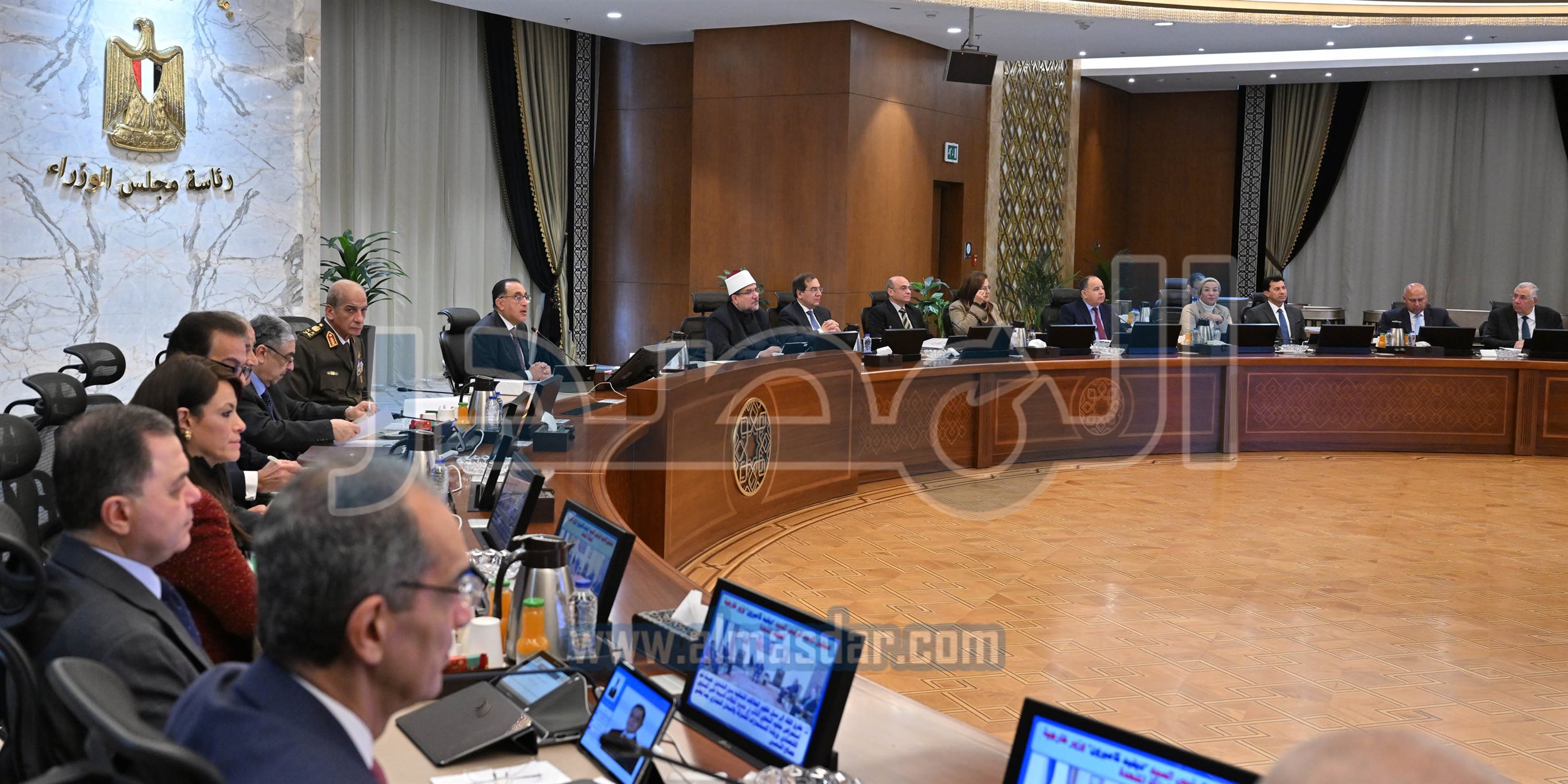 مجلس الوزراء يبدأ اجتماعه الأسبوعي بالعاصمة الإدارية