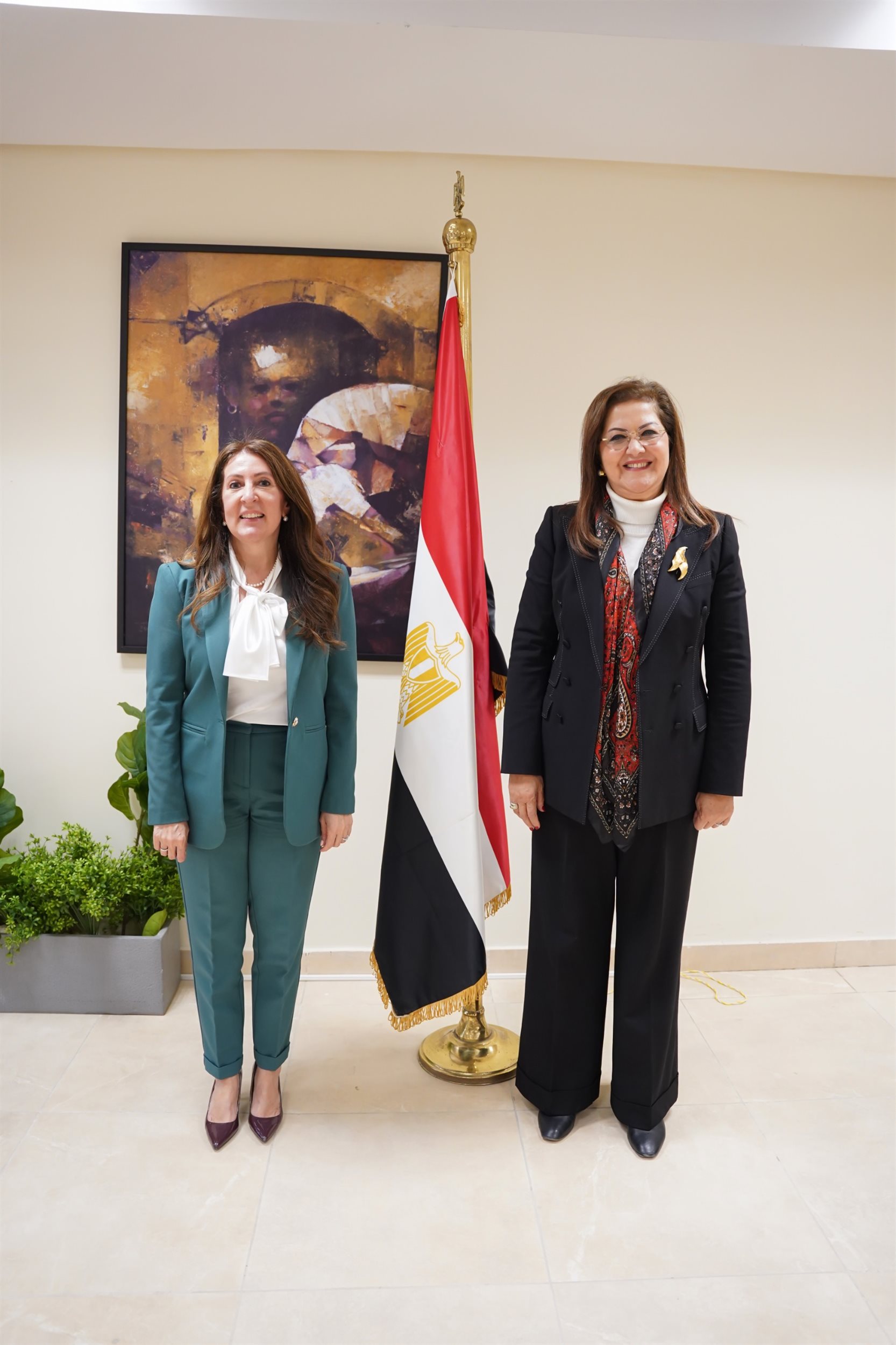 وزيرة التخطيط تلتقي سفيرة الولايات المتحدة الأمريكية في مصر