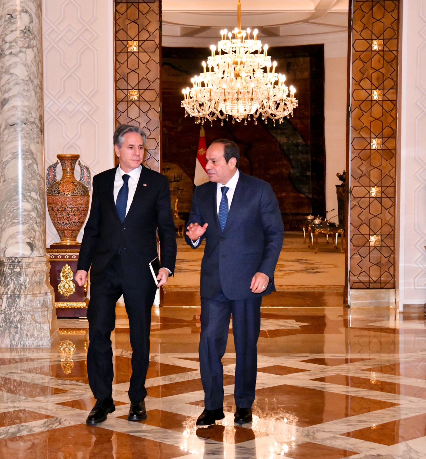الرئيس السيسي يستقبل وزير الخارجية الأمريكي