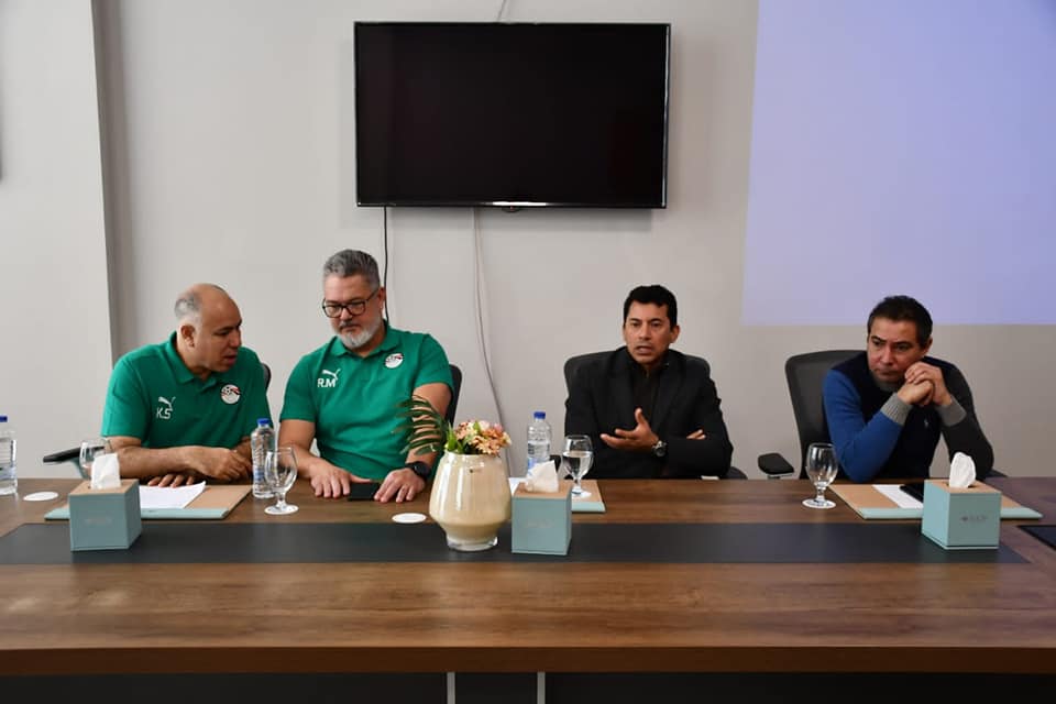 وزير الرياضة يلتقي لاعبي المنتخب الأوليمبي علي هامش الندوة التثقيفية السابعة لمكافحة المنشطات