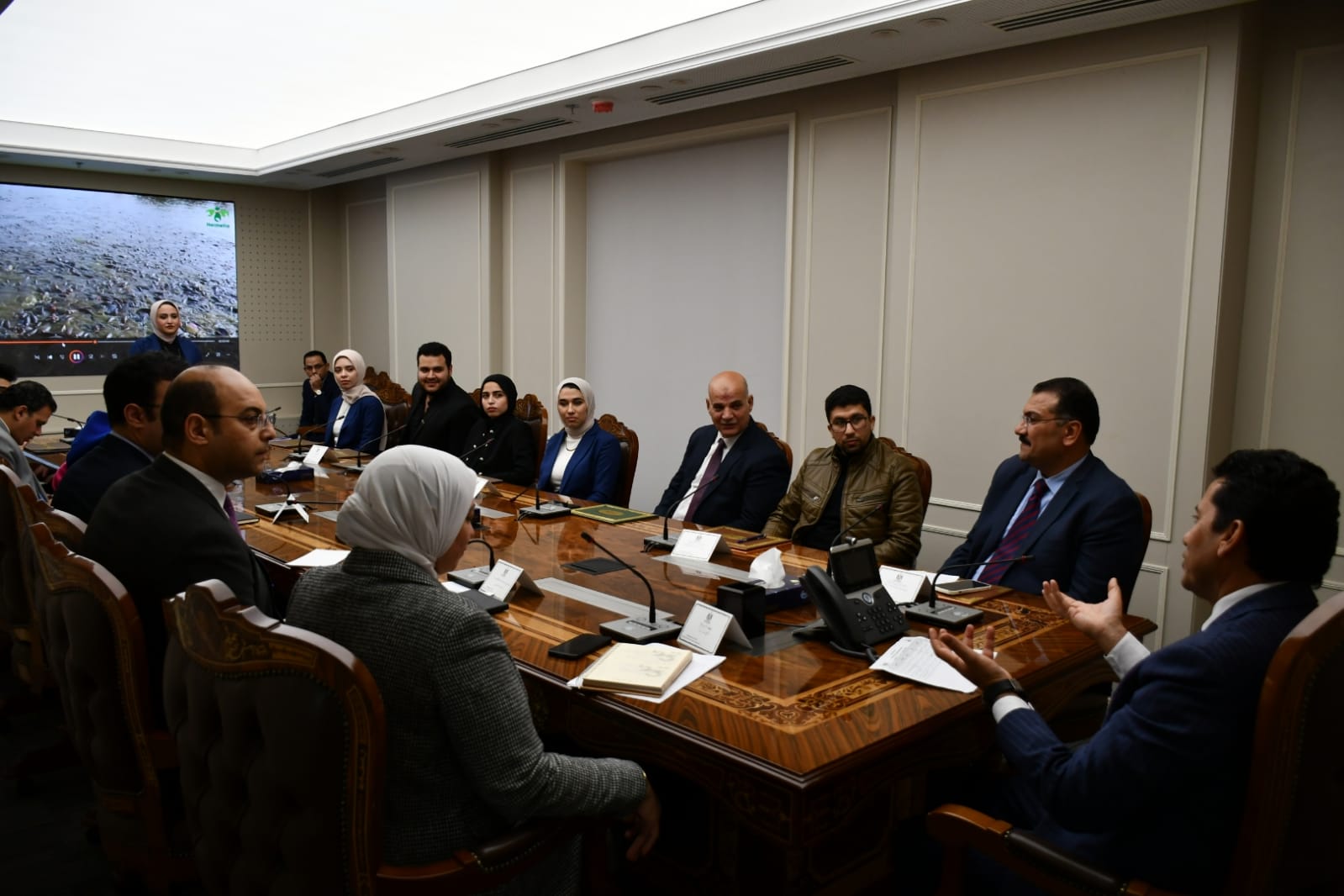 وزير الشباب يكرم طلاب جامعة كفر الشيخ الفائزين بكأس العالم للابتكارات