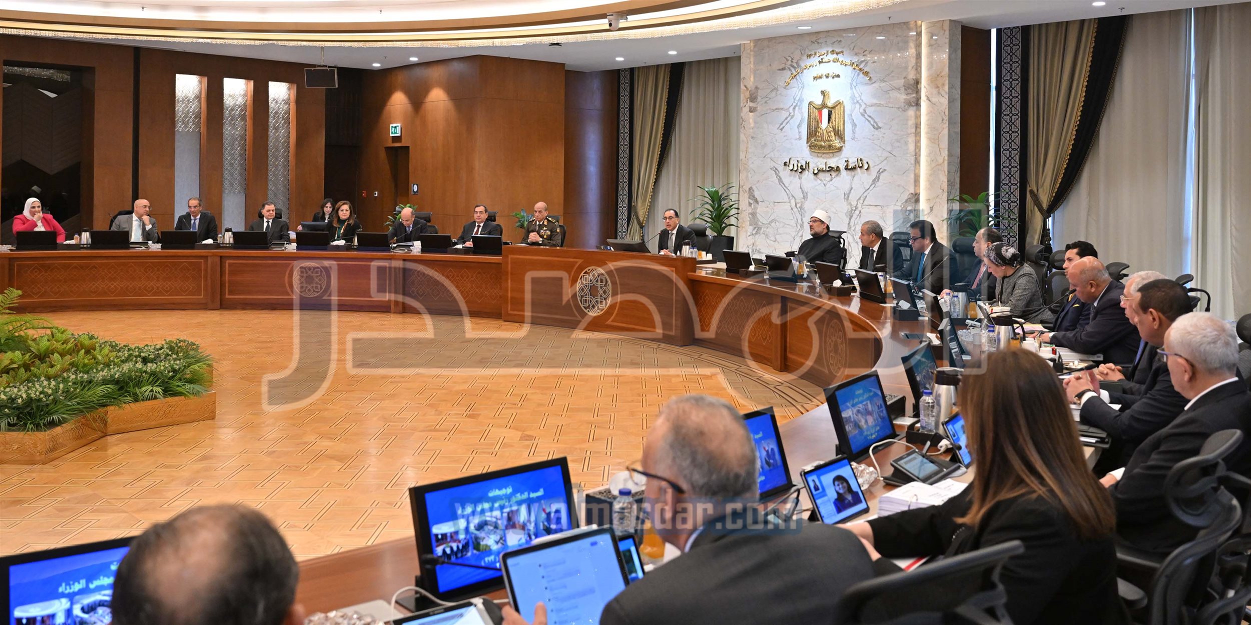 مجلس الوزراء يبدأ اجتماعه الأسبوعي بالعاصمة الإدارية
