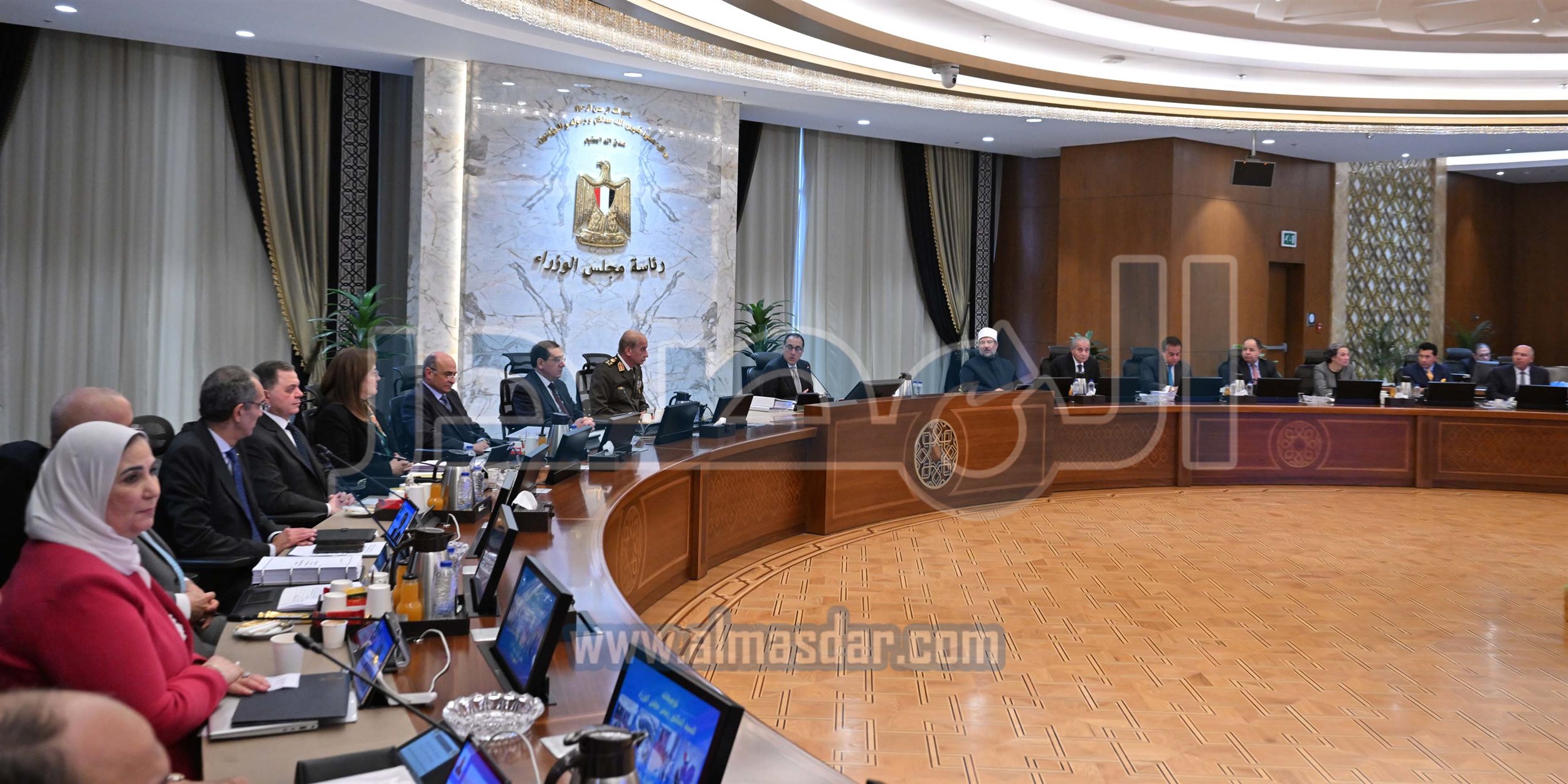 مجلس الوزراء يبدأ اجتماعه الأسبوعي بالعاصمة الإدارية
