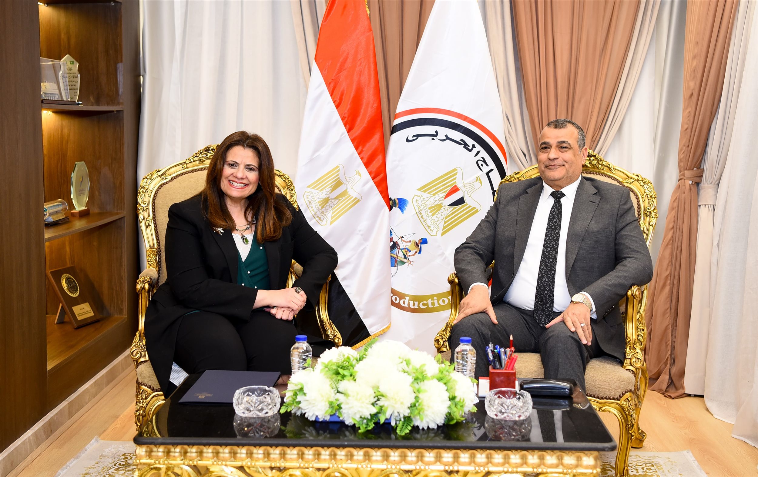 وزير الإنتاج الحربي يستقبل وزيرة الهجرة