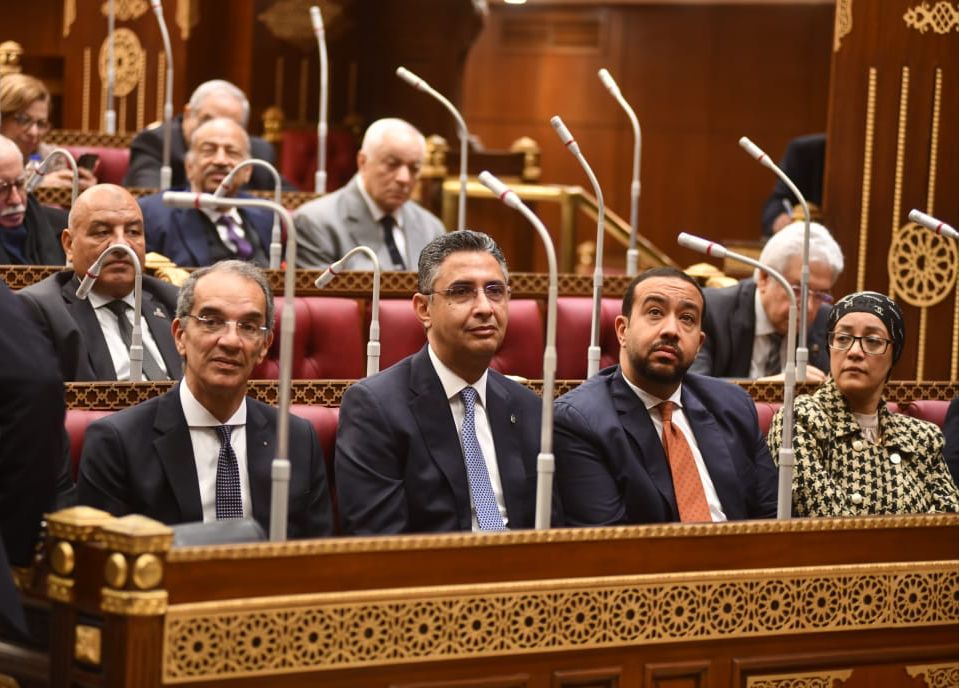 الدكتور عمرو طلعت وزير الاتصالات أمام مجلس الشيوخ