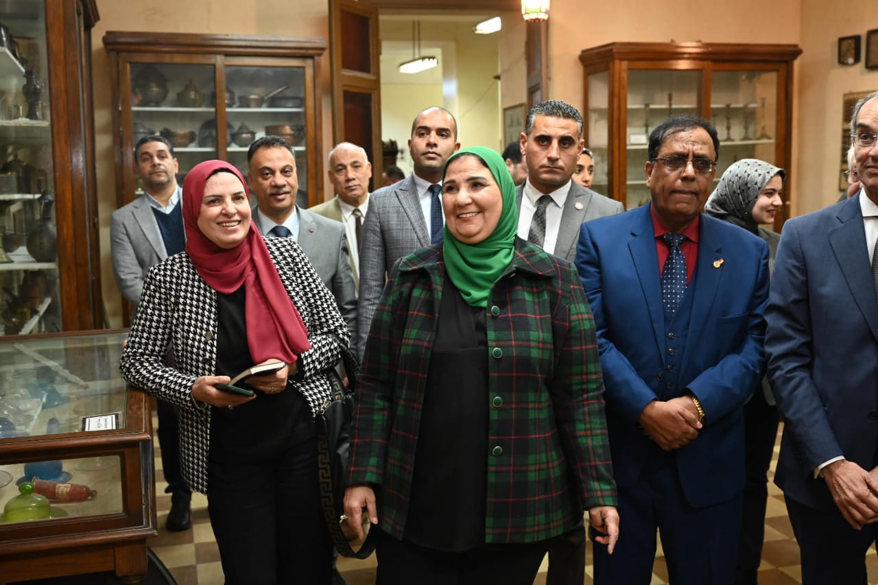 زيارة وزيرا الاتصالات والتضامن لمقر الجمعية الجغرافية المصرية