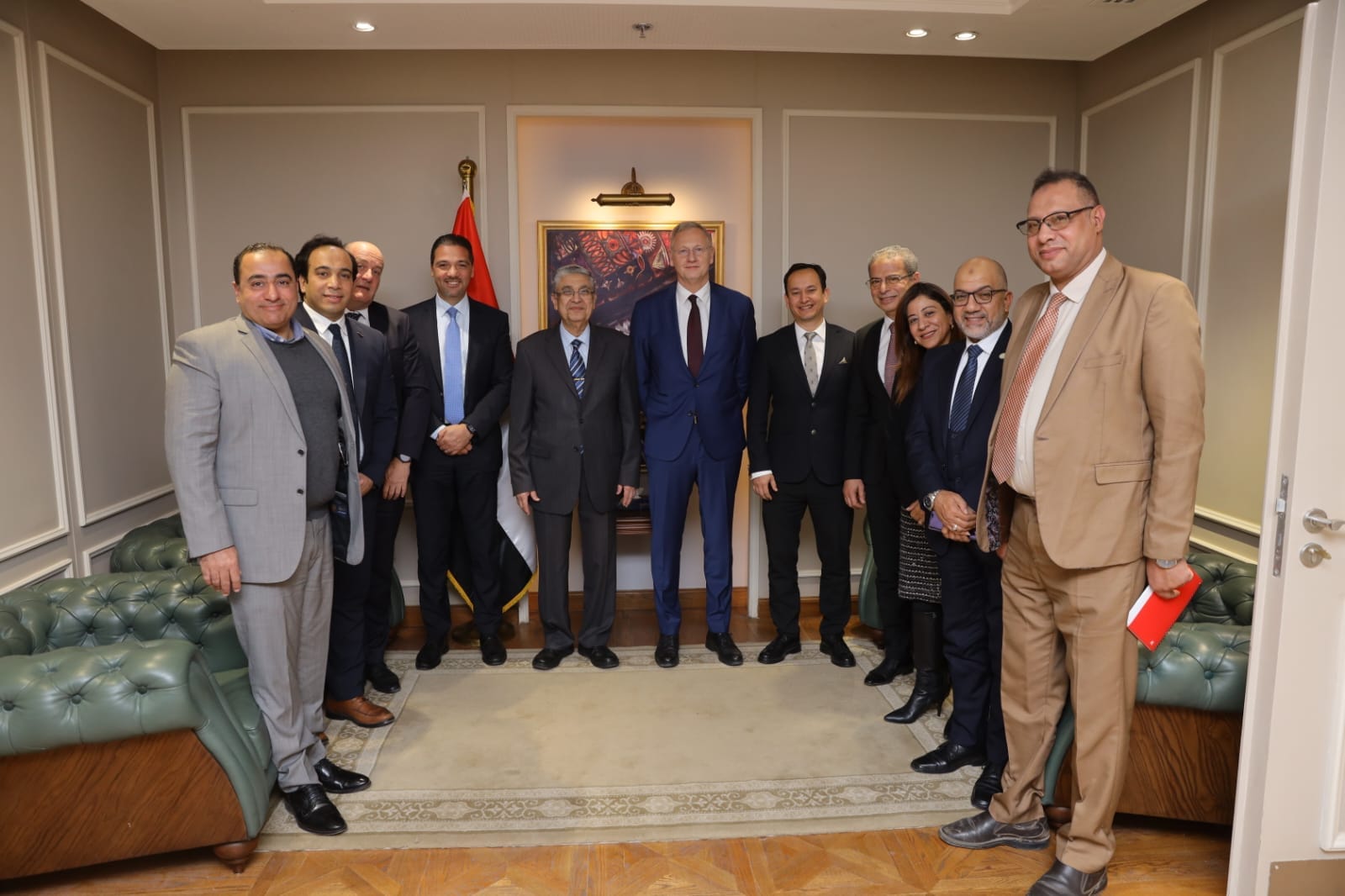 وزير الكهرباء يستقبل رئيسي التنفيذ الالماني والمصري لشركة سيمنس