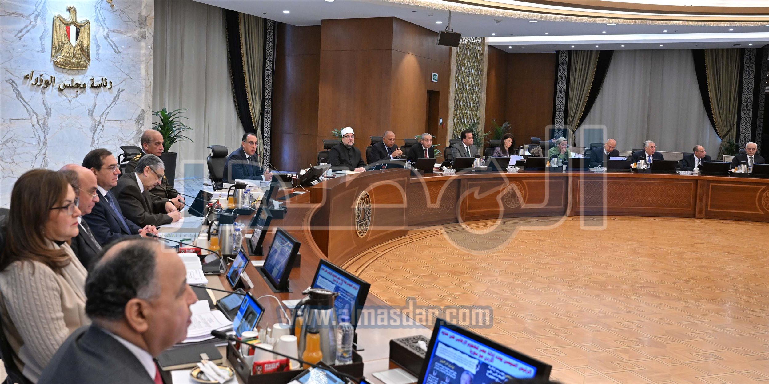 مجلس الوزراء يبدأ اجتماعه الأسبوعي بالعاصمة الإدارية