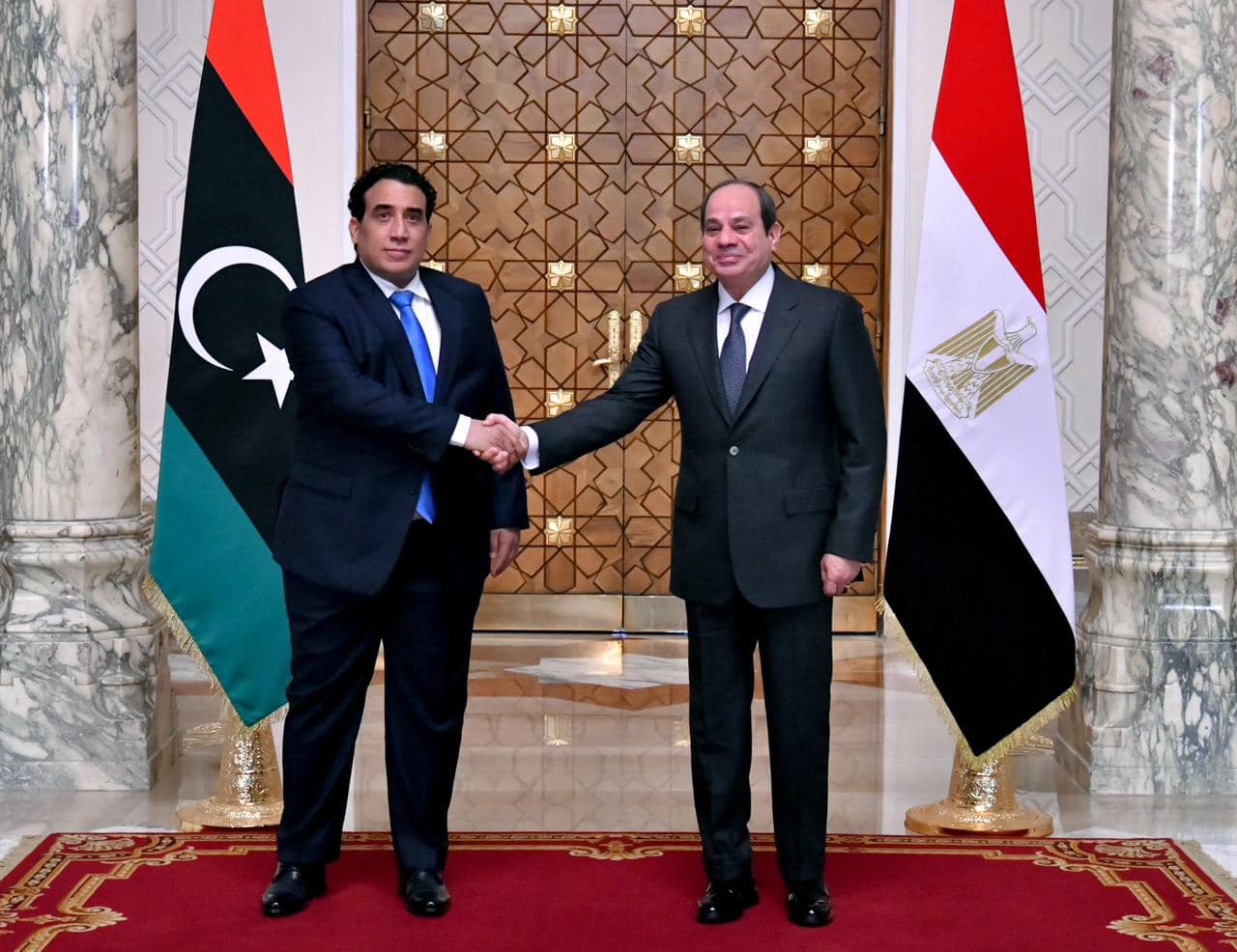 الرئيس السيسي يستقبل رئيس المجلس الرئاسي الليبي