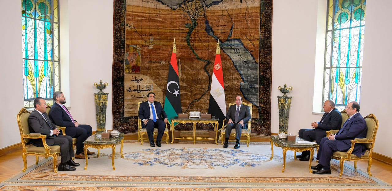 الرئيس السيسي يستقبل رئيس المجلس الرئاسي الليبي